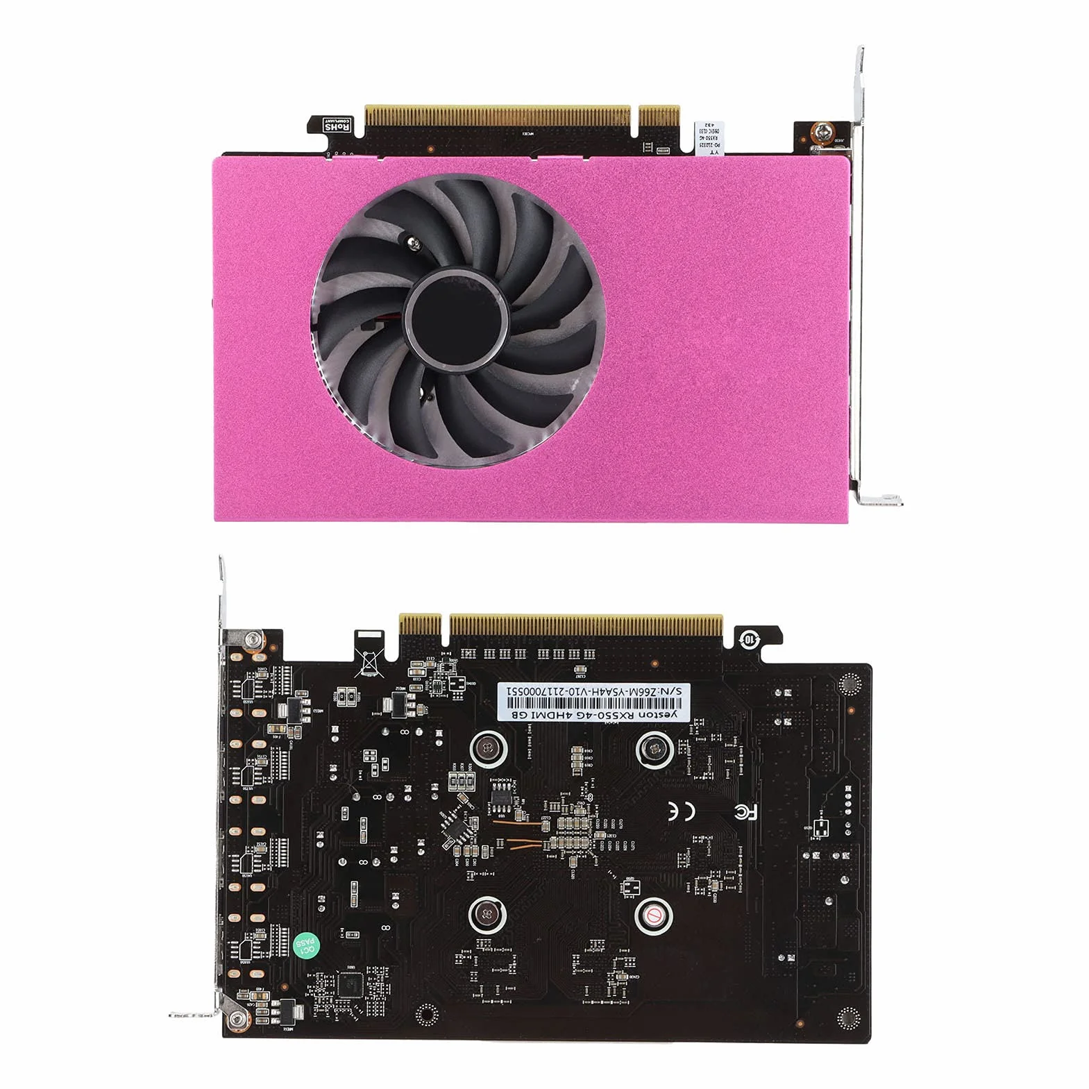 4-ekranowe Karty Graficzne HDR 4GB 128bit GDDR5, Rozdzielczość 4K 2K 1080P, Interfejs PCI-Express 3.0 X 8, Karta Graficzna do Gier 4HDMI, Obsługa Podzielonego Ekranu 10-bitowa Głębia Kolorów Karta Gra