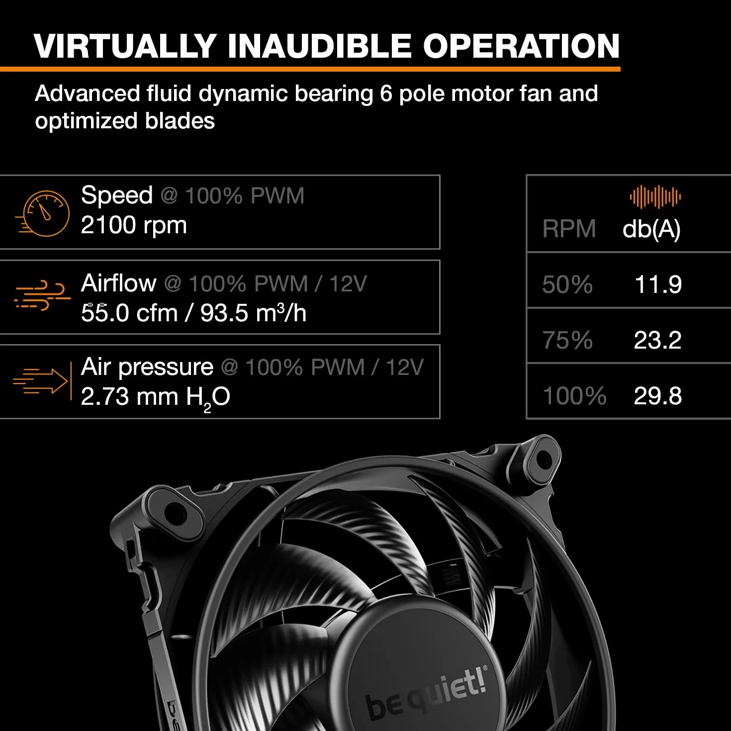 be quiet! Dark Rock 5 chłodzenie powietrzne CPU, wysoka wydajność, 6 ciepłowodów, wentylator Silent Wings 4 120 mm PWM, kompatybilne z RAM i VRM, łatwy montaż, BK035