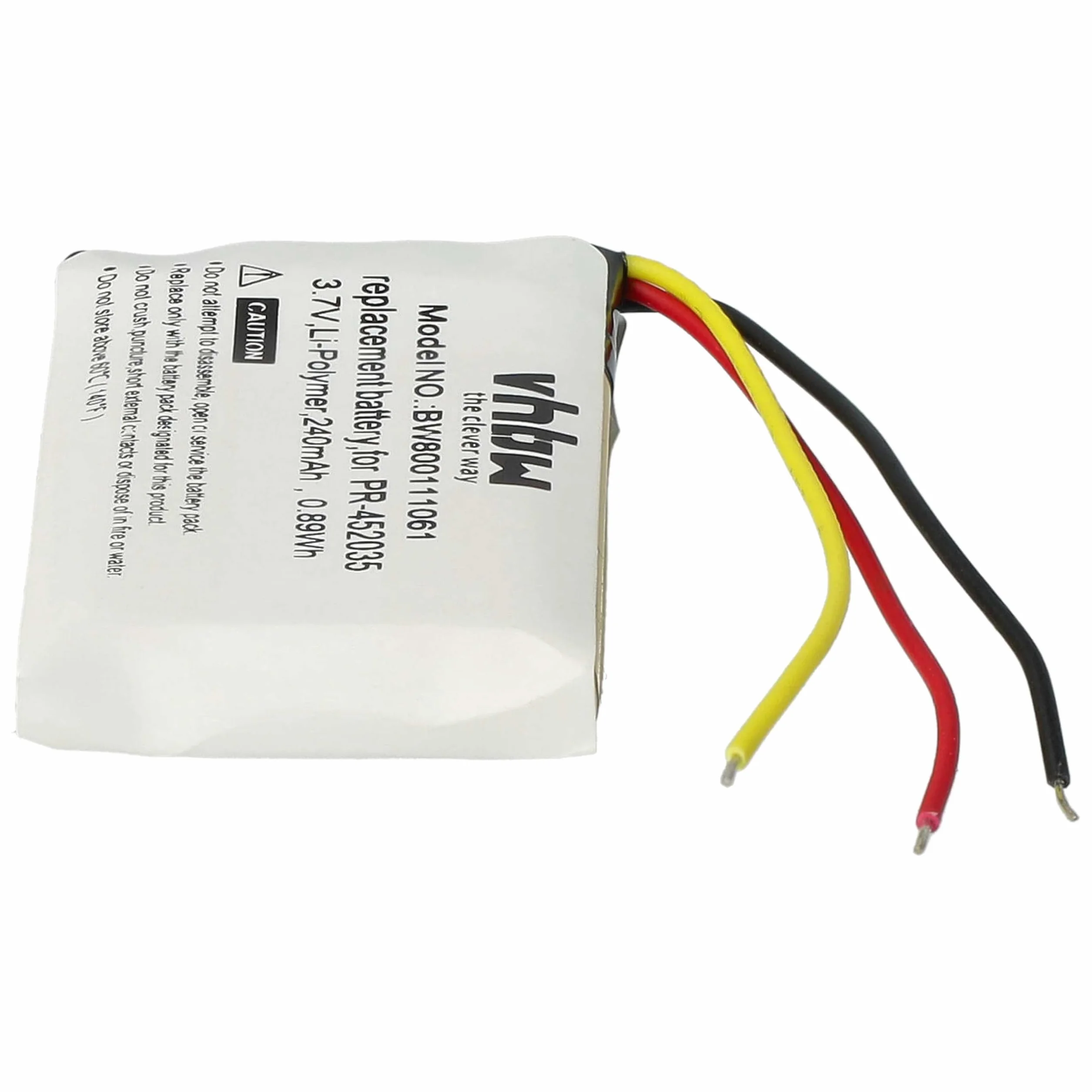 vhbw Bateria zamienna do Mio 338040000101, 402035 (1ICP5/21/36) do bezprzewodowych słuchawek (240 mAh, 3,7 V, litowo-polimerowy)