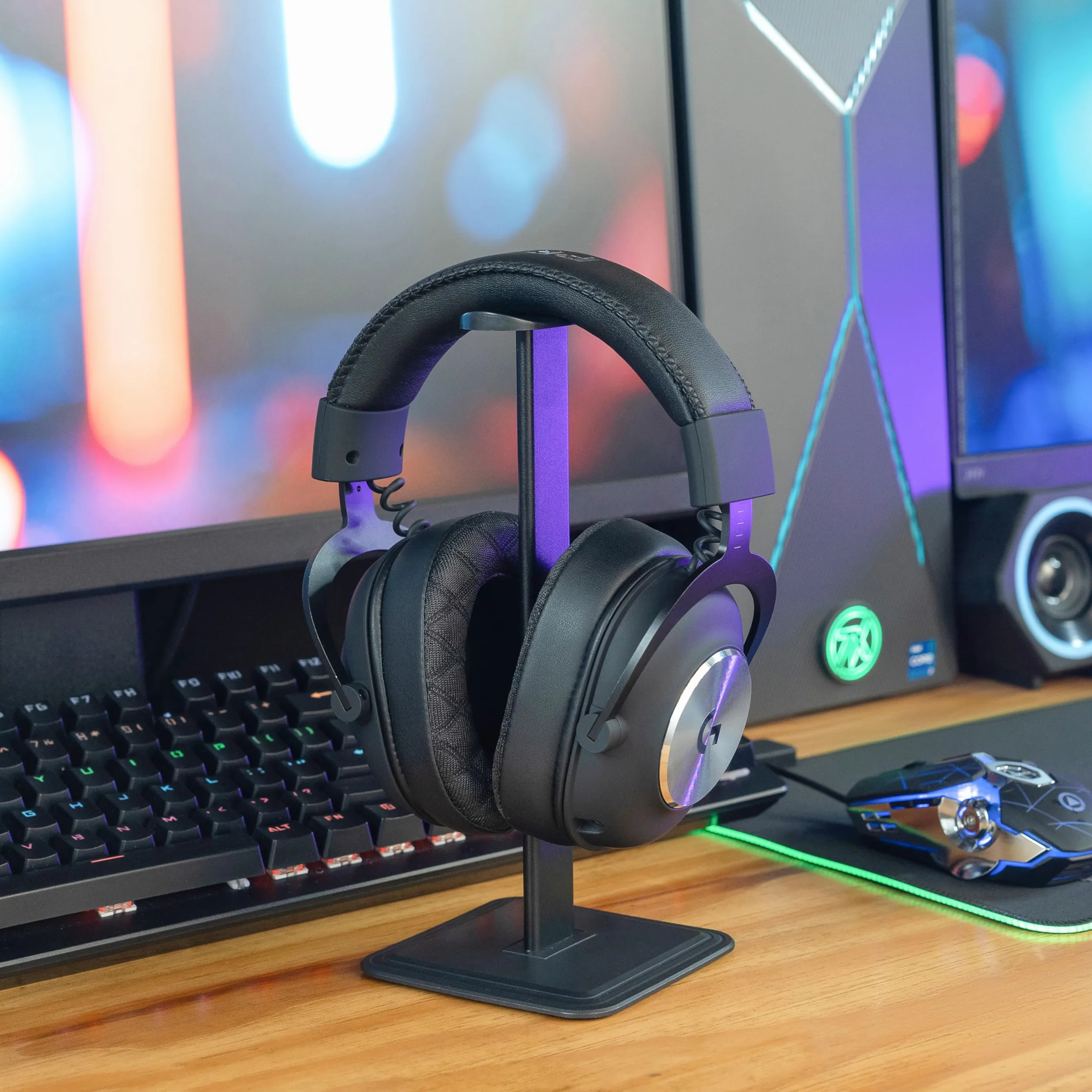 WC Freeze G Pro X – profilowane nauszniki z żelem do Logitech Gpro X | Od Wicked Cushions | Wyjątkowy komfort, profilowana konstrukcja, nowa tkanina chłodząca Freeze V2 i grubość | Black