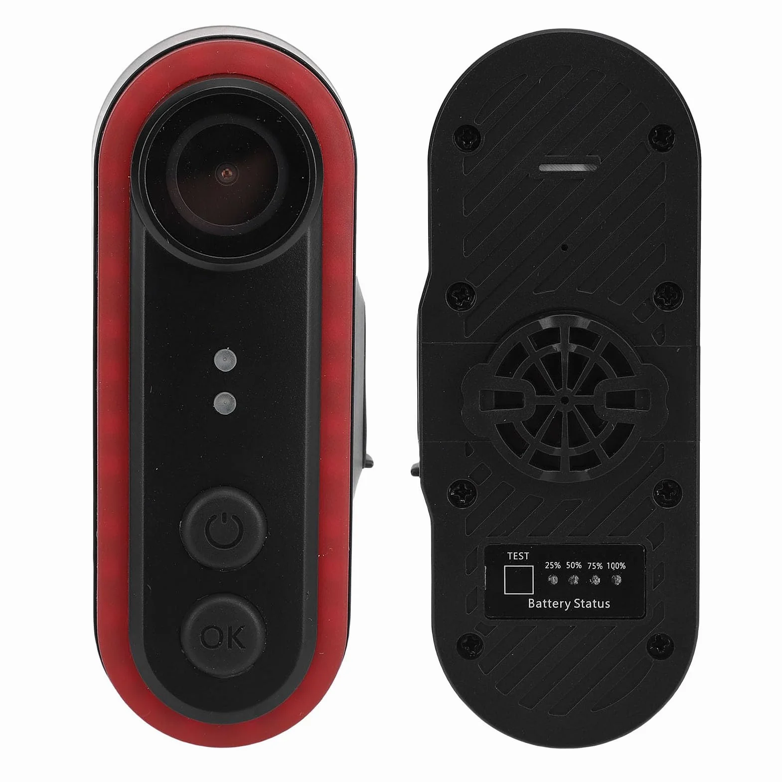 RiToEasysports Kamera Rowerowa, Kamera Cofania do Jazdy na Rowerze 1080P HD 150° Szeroki Kąt, wodoodporność IPX6, Nagrywanie w Pętli, Blokada Awaryjna do Bezpiecznej Jazdy nocą