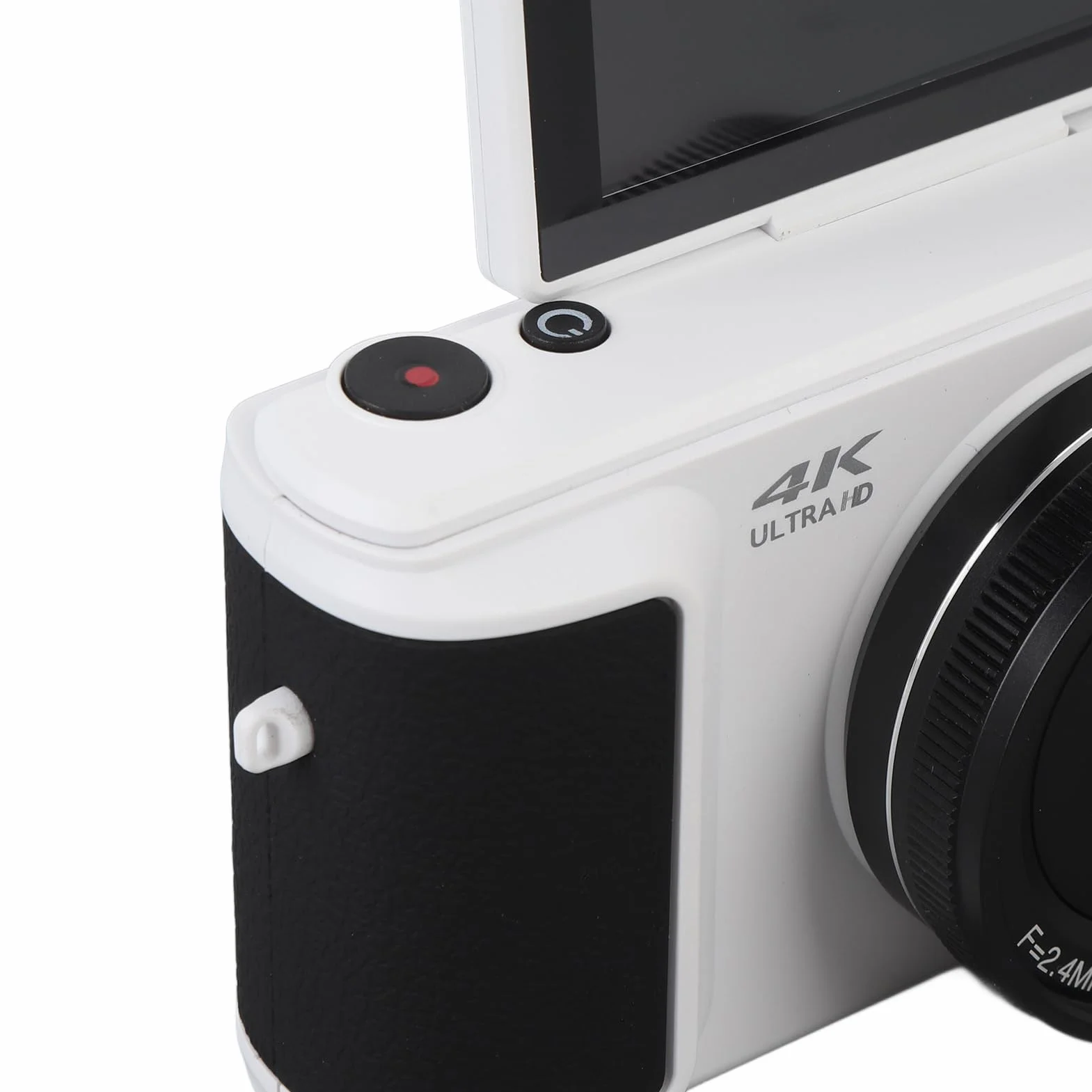 Aparat Cyfrowy 64 MP, Zoom 16X, Nagrywanie Wideo 4K UHD, Autofokus, Ekran Odchylany o 180°, z kartą 128 GB i Filtrami Upiększającymi, do Robienia zdjęć Selfie, dla Dzieci Chłopcy
