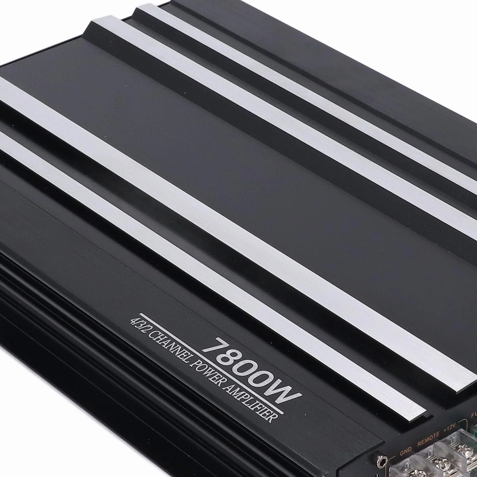 4 -kanałowy Wzmacniacz Samochodów o Wysokiej Mocy 7800W Klasy Aluminium Aluminium z Czystym Basem dla DC 12V Truck Boat UTV Motocyklowe Systemy Stereo