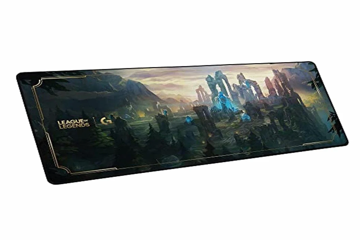 Logitech G840 XL materiałowa podkładka pod mysz dla graczy | Stabilna gumowa podstawa, powierzchnia zwiększająca osiągi dla graczy, oficjalna edycja League of Legends