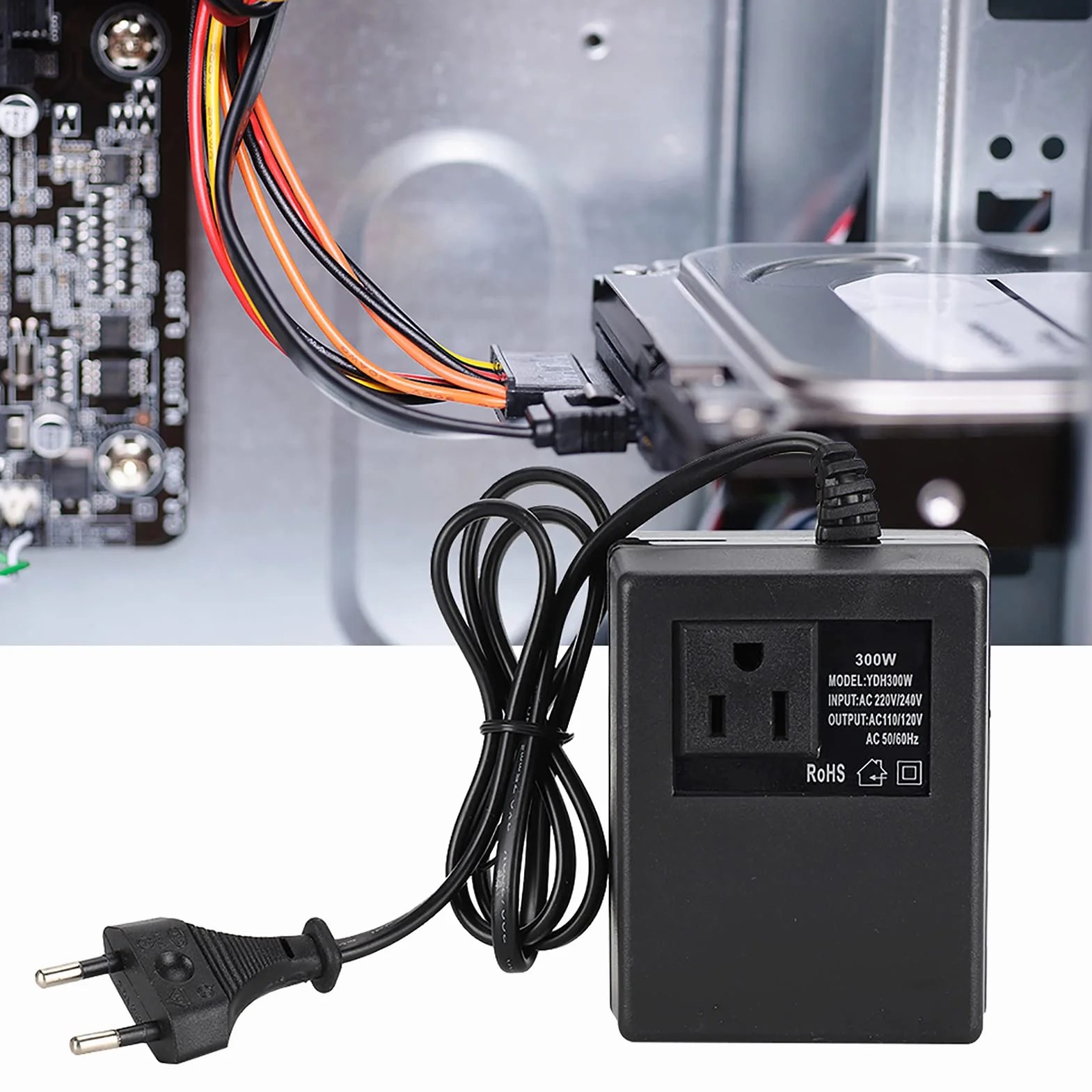 Przetwornica napięcia 300W 220V-110V 50/60Hz Adapter podróżny EU do podróży