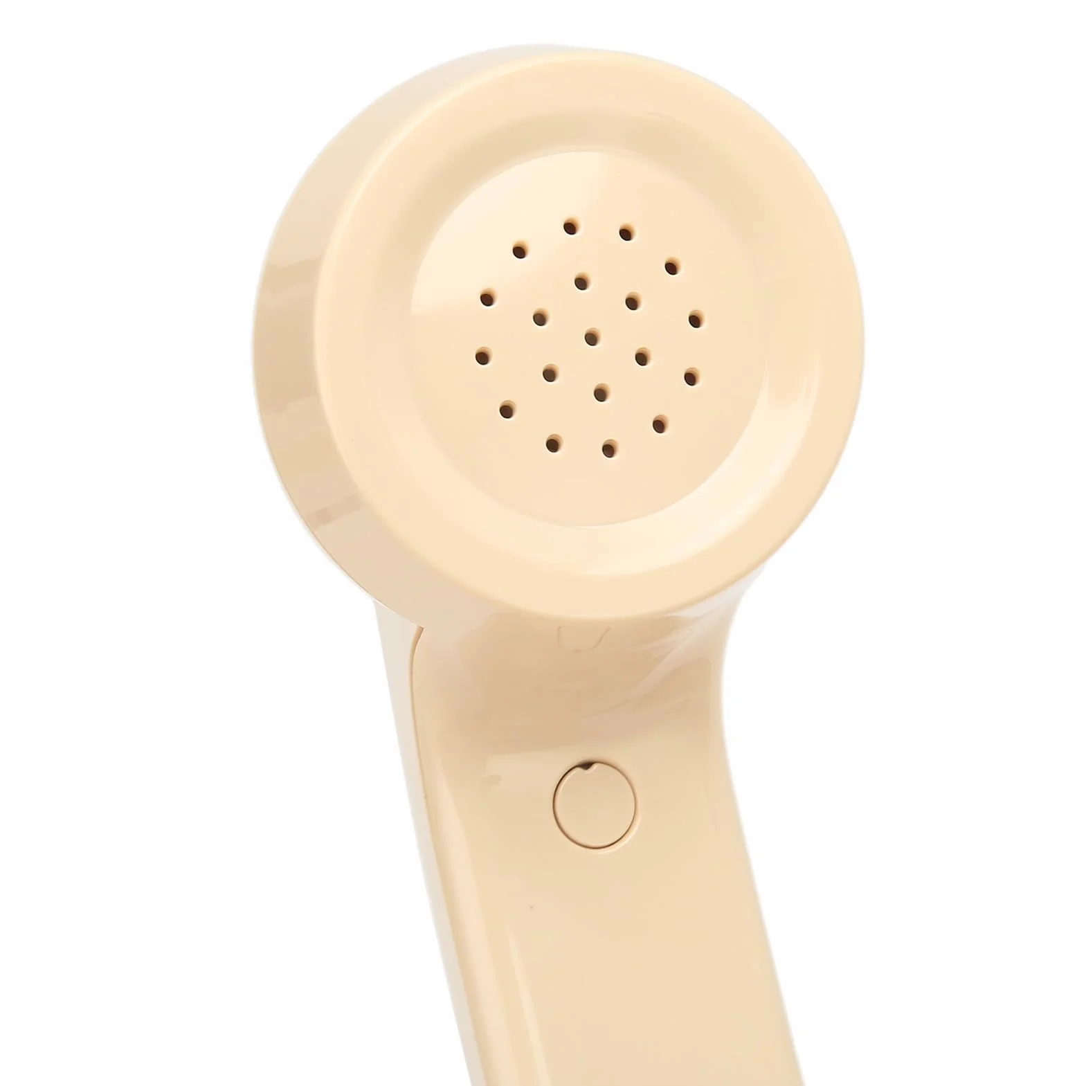 Ausla Telefon Obrotowy w Stylu Retro, materiał ABS, Dzwonek Mechaniczny, Telefon Stacjonarny w Stylu Vintage z łatwym Wybieraniem do Użytku w Biurze Domowym (Beżowy)