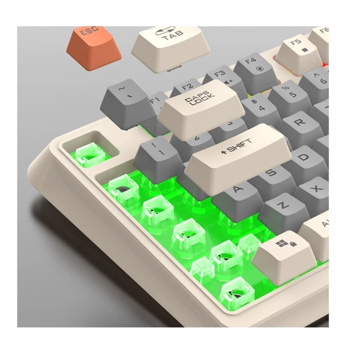 Klawiatura i Mysz Combo Ergonomiczna Kombinacja Klawiatury I Myszy USB Przewodowa Klawiatura Komputerowa Mysz 94-klawiszowa Klawiatura Komputerowa(Multi-colored1)