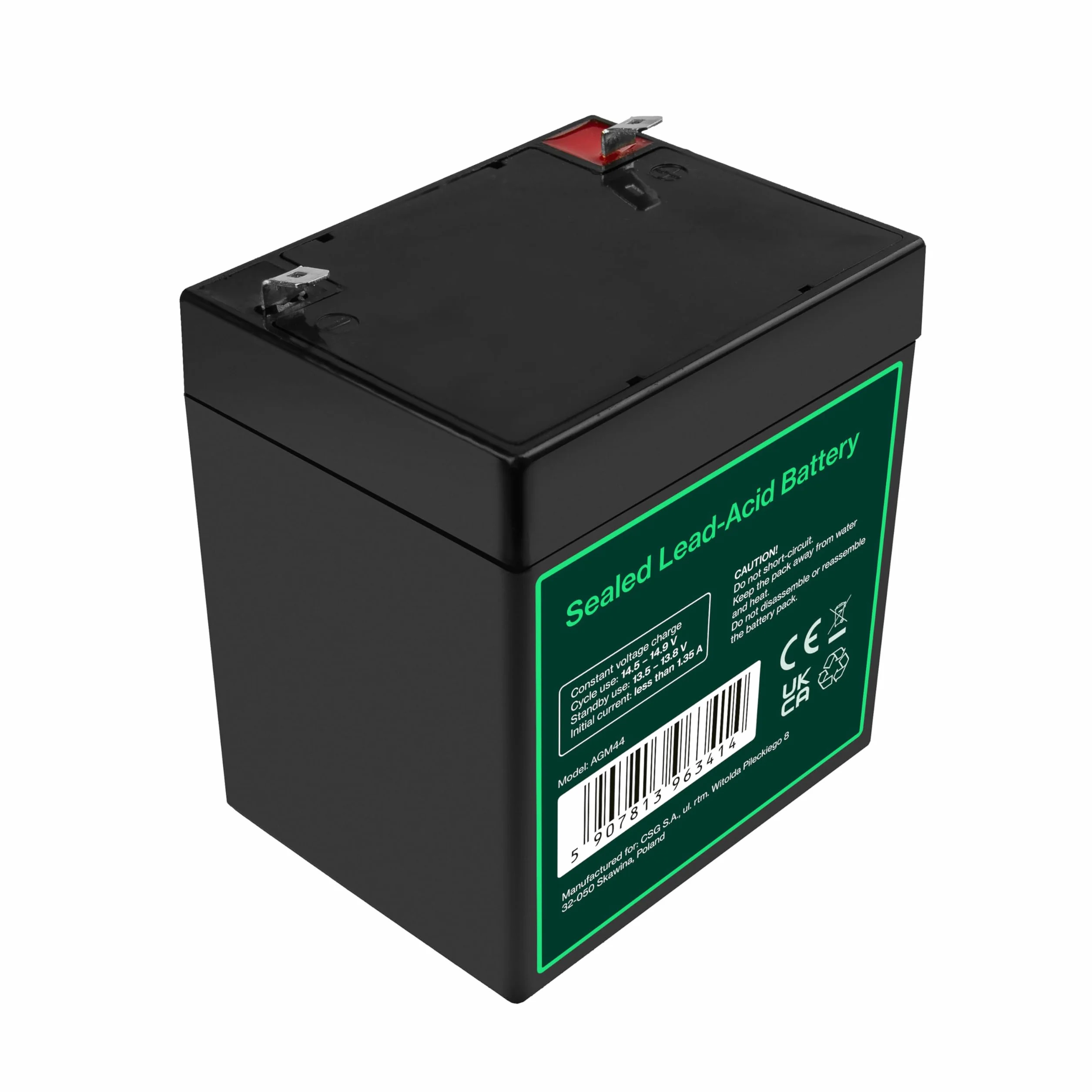 Green Cell akumulator żelowy AGM 12 V 4,5 Ah do USV akumulator kwasowo-ołowiowy VRLA odporny na cykle system alarmowy zabawka kasa ręczna latarka waga