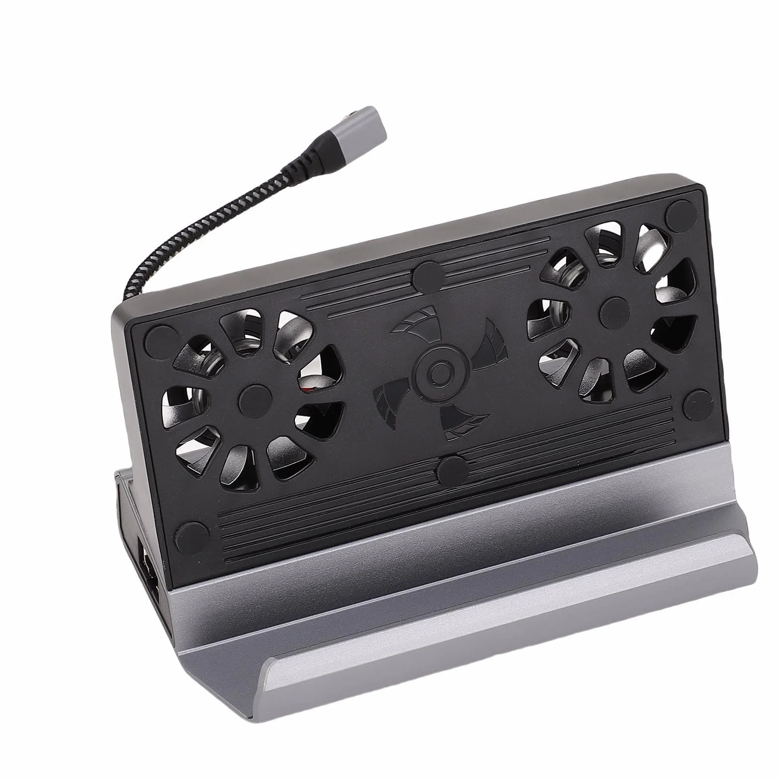 Jiawu Stacja Dokująca Steam Deck Podwójny Wentylator Chłodnicy 9 W 1 Interfejs Multimedialny HD USB 3.0 PD 100 W dla Graczy Materiał ze Stopu Aluminium