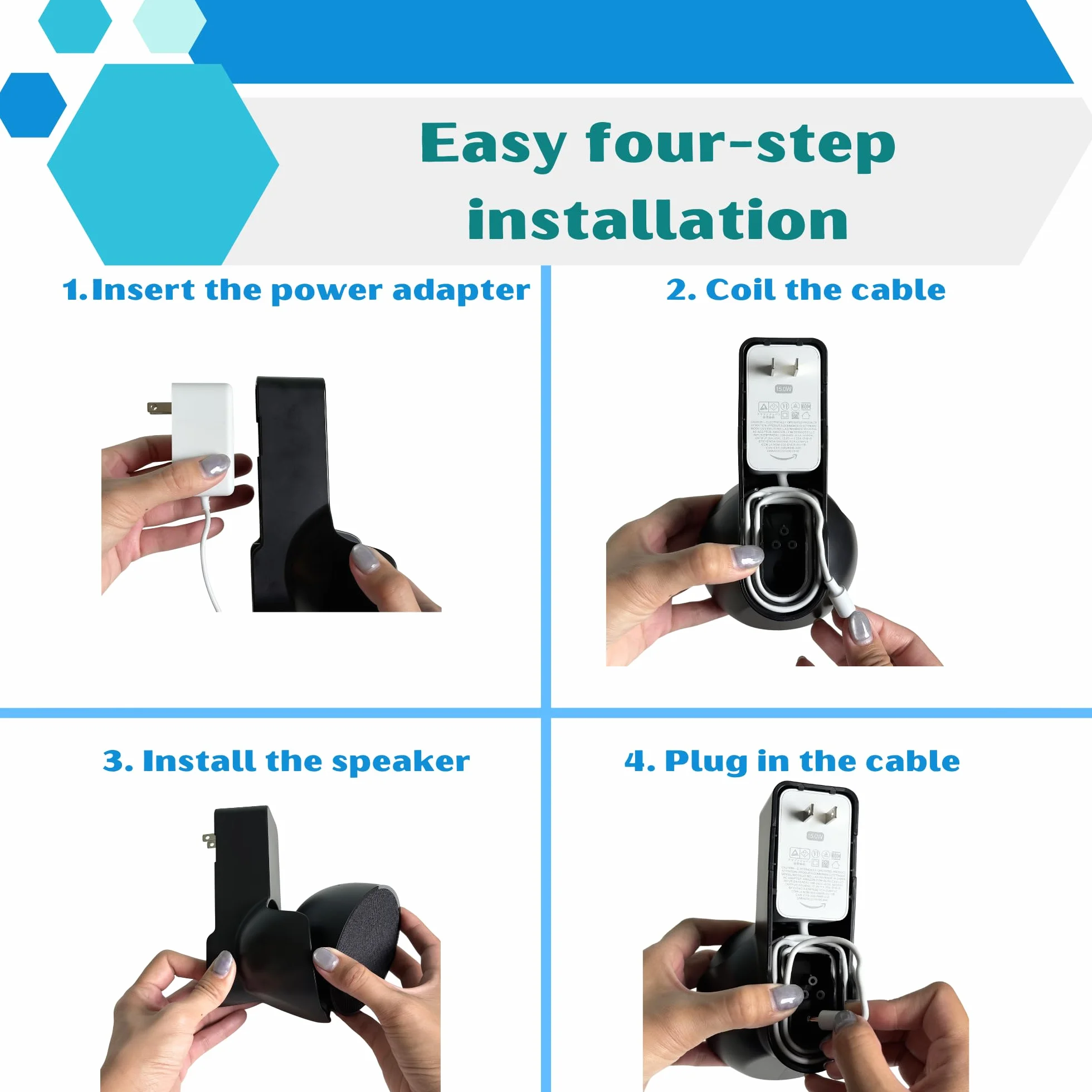 Sintron Smart Home uchwyt ścienny do Google & Pop (czarny)