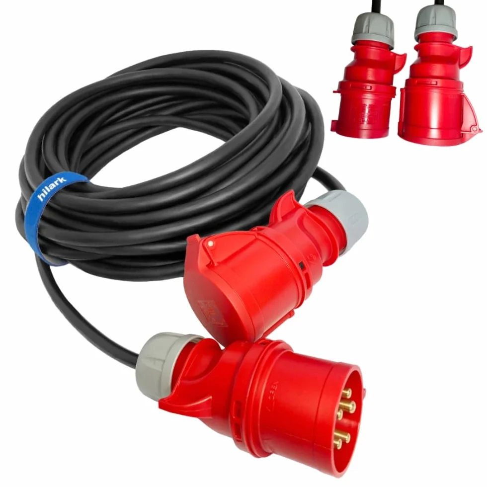 Hilark Cable Tech Przedłużacz siłowy elektryczny gumowy 32A OnPD H07RN-F 5x4 wytrzymały 10m