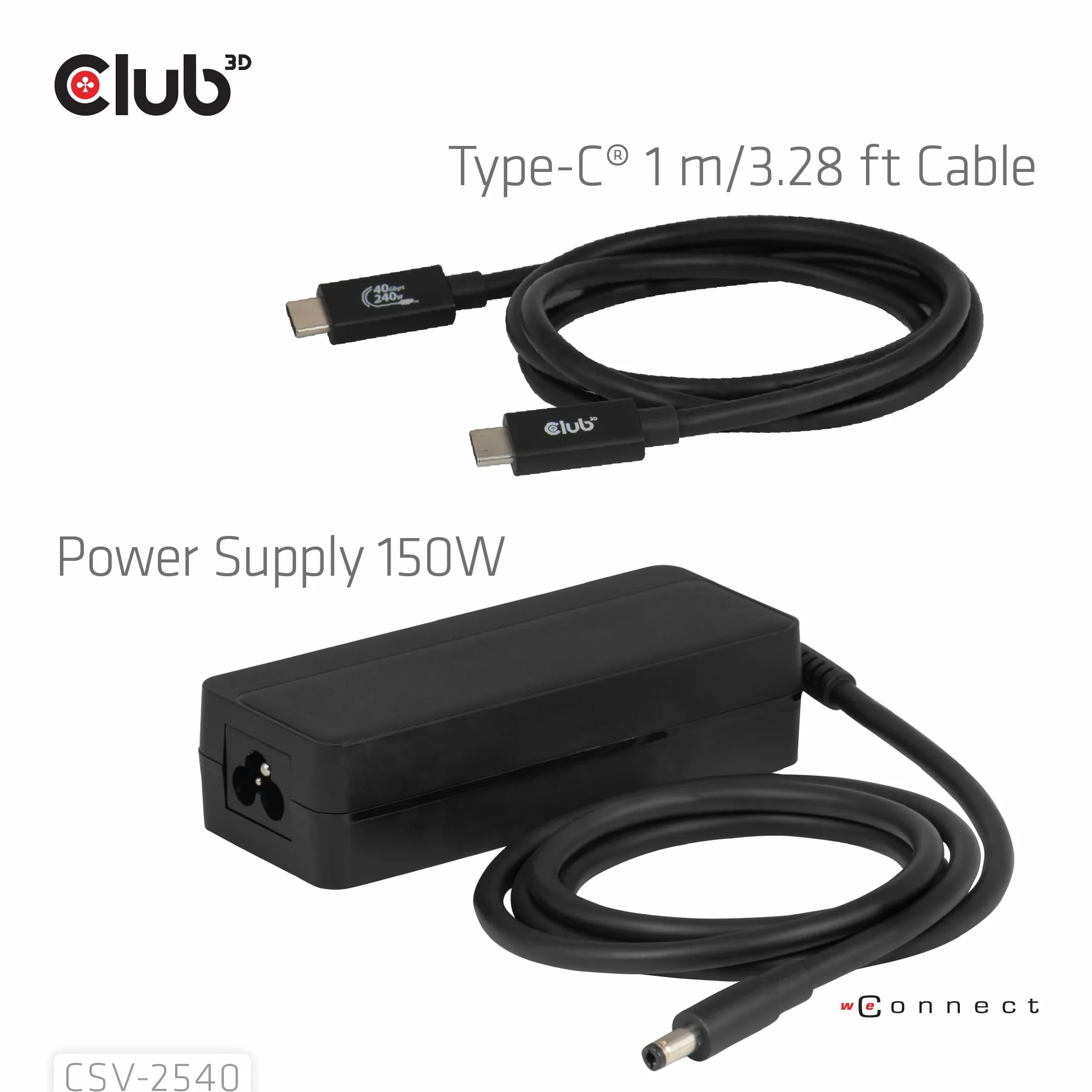 Club3D CSV-2540 14-1 USB-C Quad-Display stacja dokująca