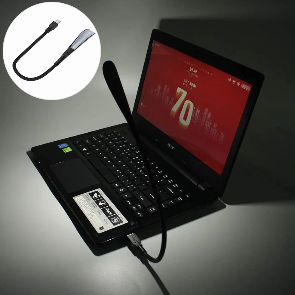 Przenośna lampka USB LED, mini przenośna lampa LED USB, przenośna lampa LED, lampka USB do czytania, lampa LED USB do komputera, lampa LED USB do laptopa PC, przenośna lampa LED USB