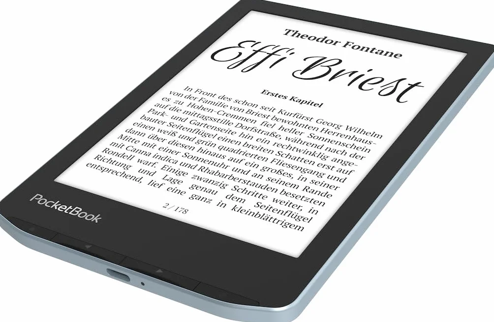 Czytnik e-booków PocketBook Verse| Przyjazny dla oczu 6'' dotykowy ekran E-Ink Carta™ HD | Regulowane podświetlenie SMARTlight| Nawet miesiąc pracy na baterii |Wi-Fi i kartę pamięci | jasnoniebieski