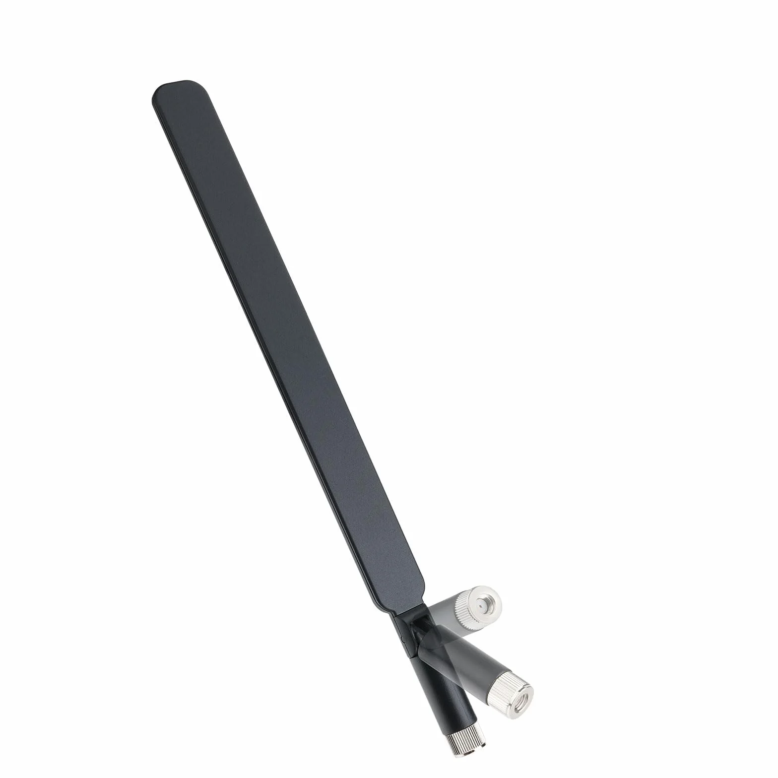 Superbat Dwuzakresowa antena Wi-Fi 2,4/5,8 GHz 8dBi MIMO | wtyczka RP-SMA | kompatybilna z routerem, mini PCI-Express PCIE karta sieciowa USB WiFi adapter monitoring kamer IP, dron FPV | 2-STK, czarna