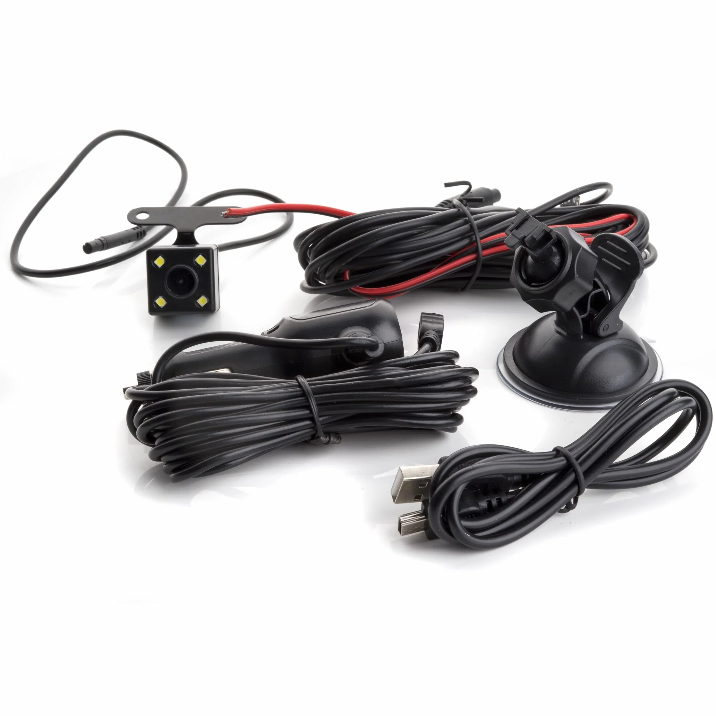 EinParts Wideorejestartor DVR z Homologacją R9 Rejestartor Jazdy Full HD 1080P Kąt widzenia 170° Ekran LCD 3 cale + kamera cofania 720P