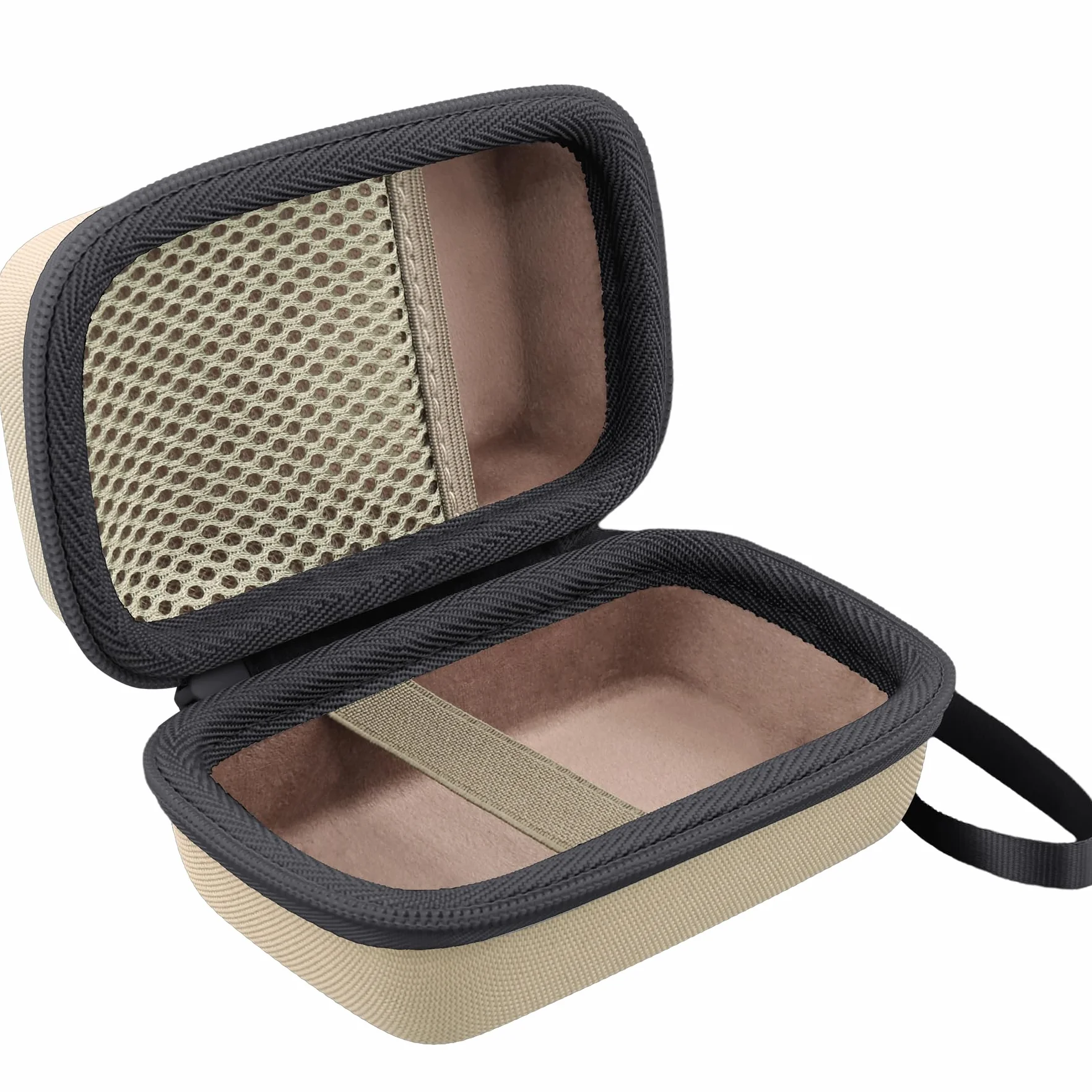Khanka do Kodak PIXPRO C1 - Twarde etui podróżne do ultrakompaktowego aparatu cyfrowego z uchwytem do przenoszenia, tylko etui, Brązowy brązowy, 882 cc