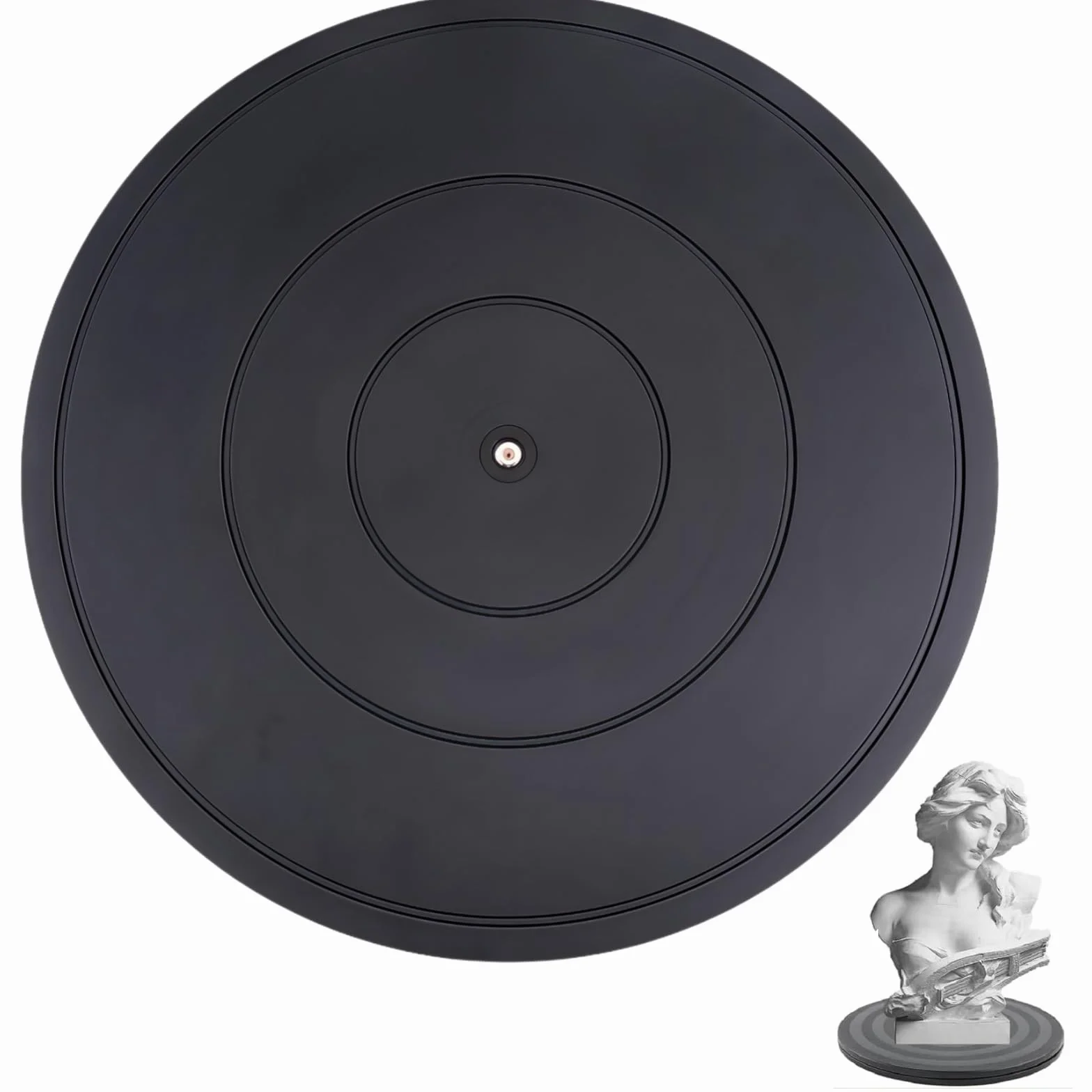 Platforma obrotowa 40 cm, platforma obrotowa o 360 stopni, uniwersalna płyta obrotowa ze stalowymi łożyskami kulkowymi, płyta obrotowa, wielofunkcyjna do laptopów, monitorów, telewizorów, głośników