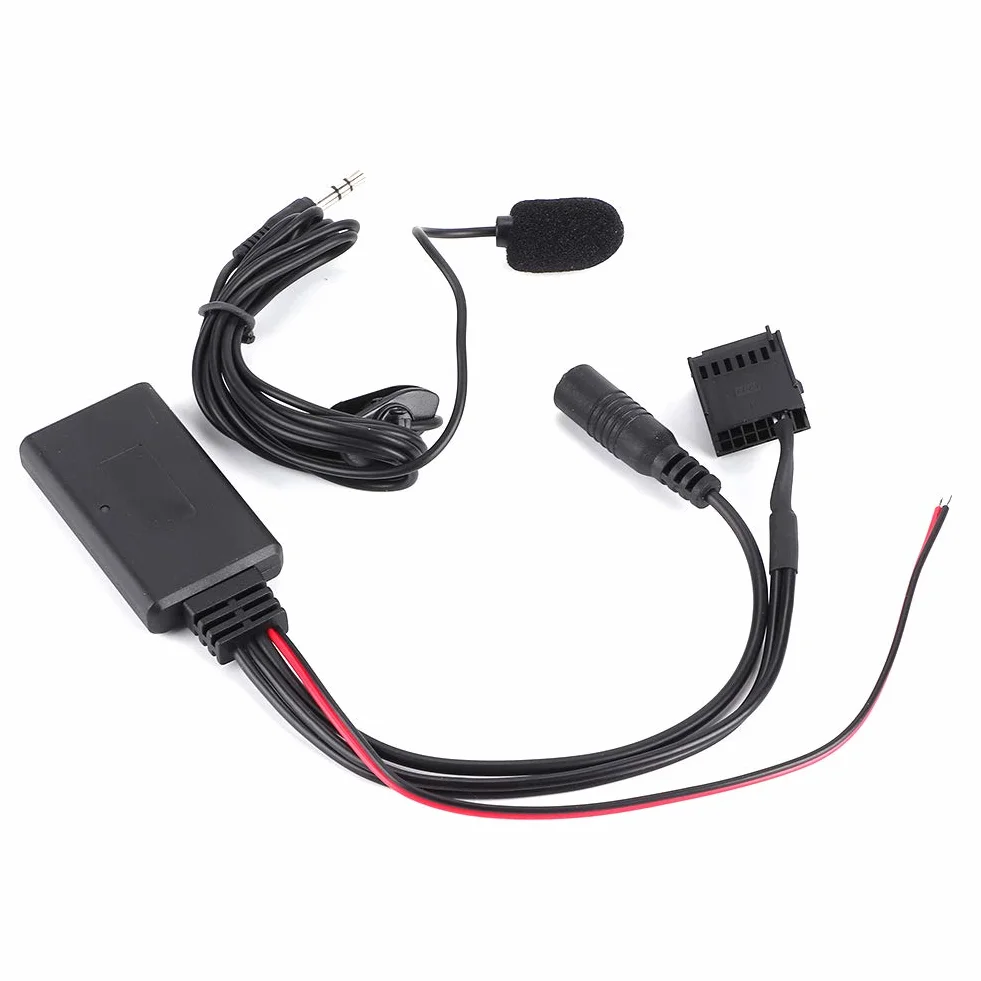 KIMISS Adapter Bluetooth Samochodowy z Mikrofonem, Zestaw Głośnomówiący AUX-IN, Pasuje Do Focus 6000CD+, Przewód