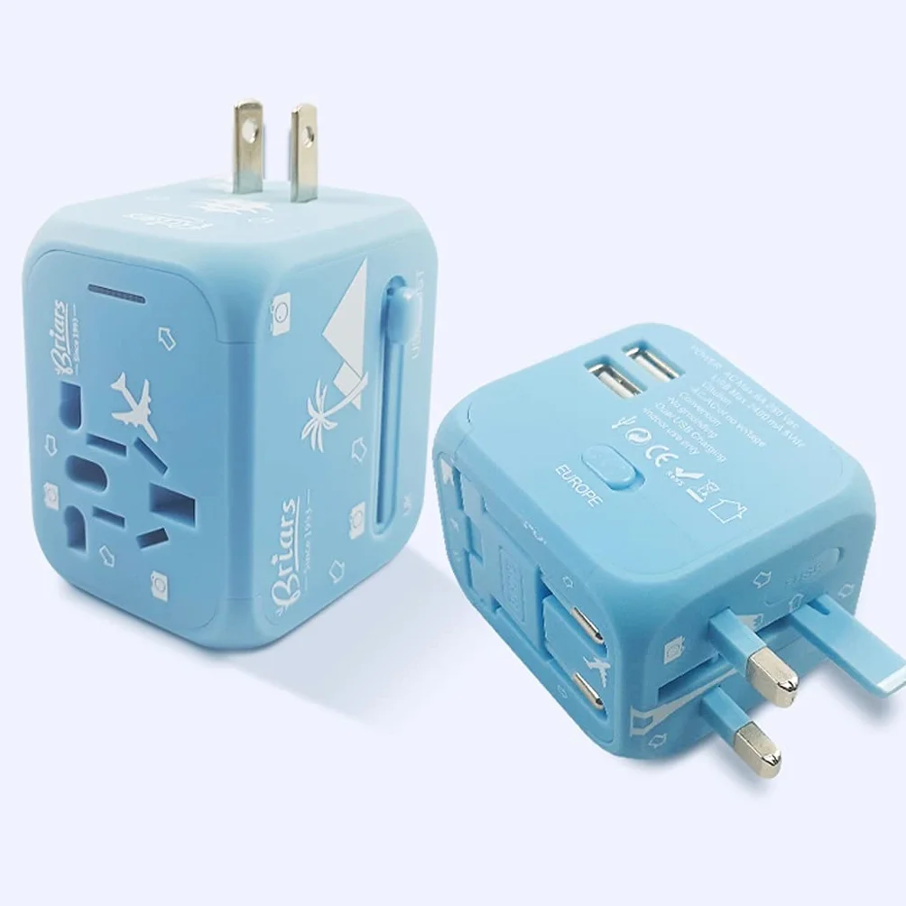 Uniwersalna adapter zasilacza doskonała ładowarka wtyczki na całym świecie z 2 Usb. Port, międzynarodowy adapter podróży, (Color : C)