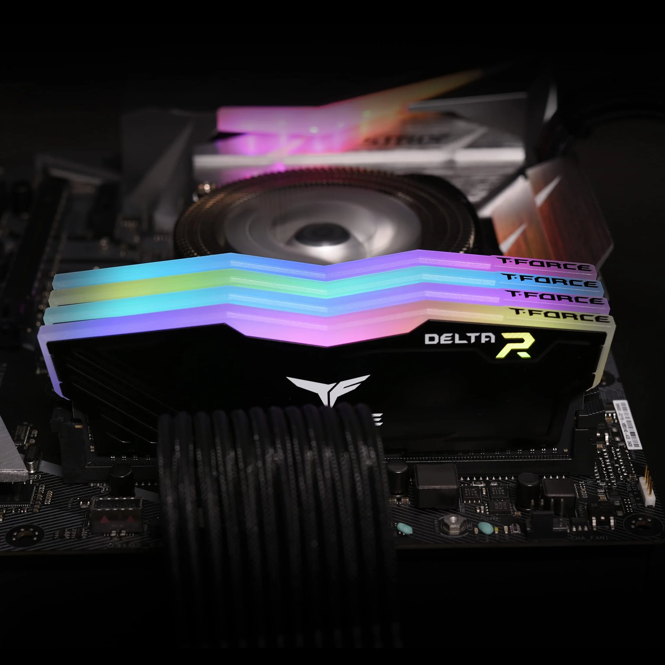 memory D4 3200 16GB C16 Team Delta RGB czarny K2