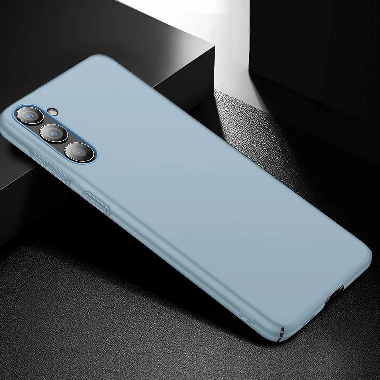 Etui na telefon Samsung Galaxy S23, ultra cienkie, matowe, smukłe, odporne na zarysowania, uderzenia, antypoślizgowe, bumper, etui typu bumper case do Samsung Galaxy S23 6,1" Far Peak Blue