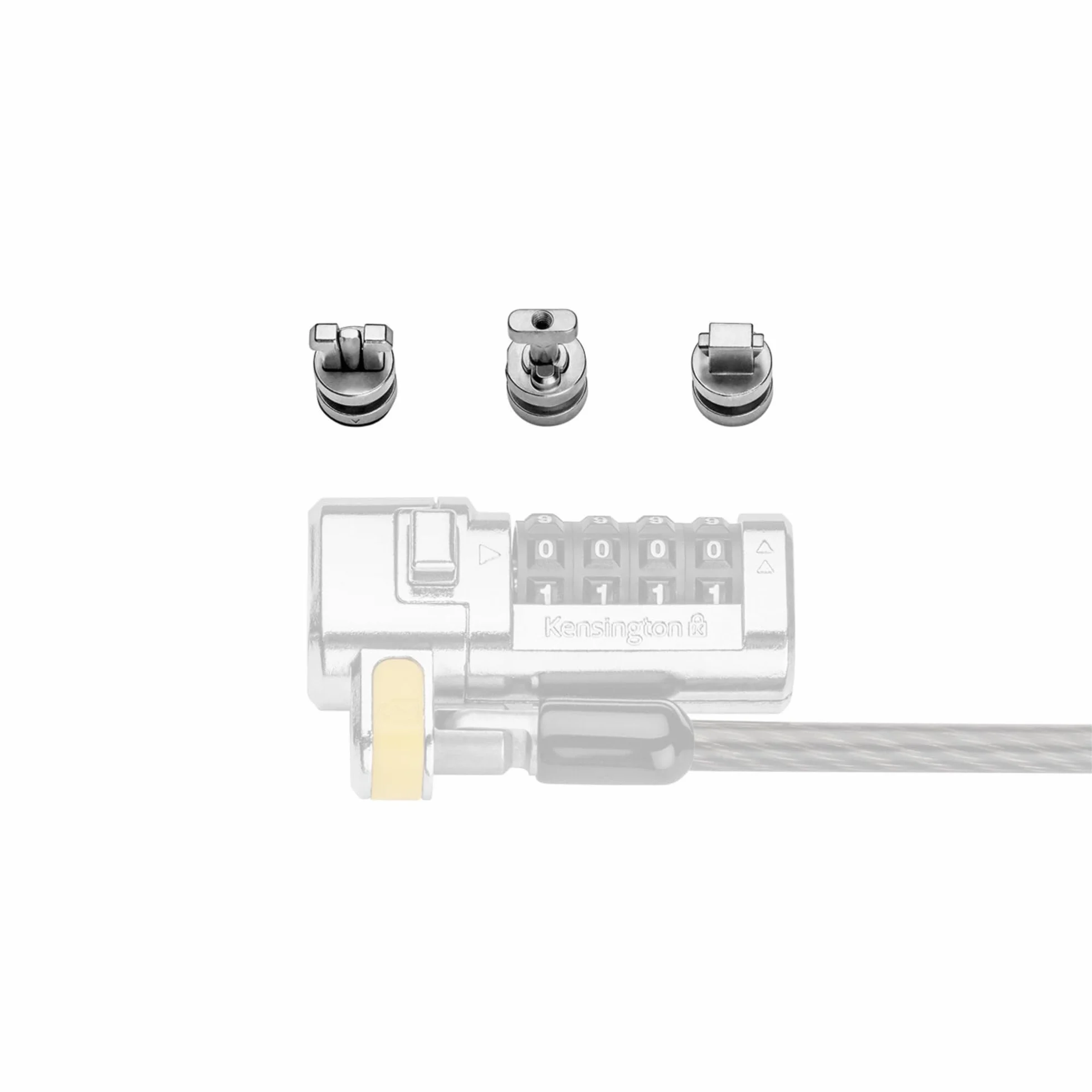 Kensington ClickSafe 3-in-1 Anchor Pack for T-Bar,Wedge,Nano Slots