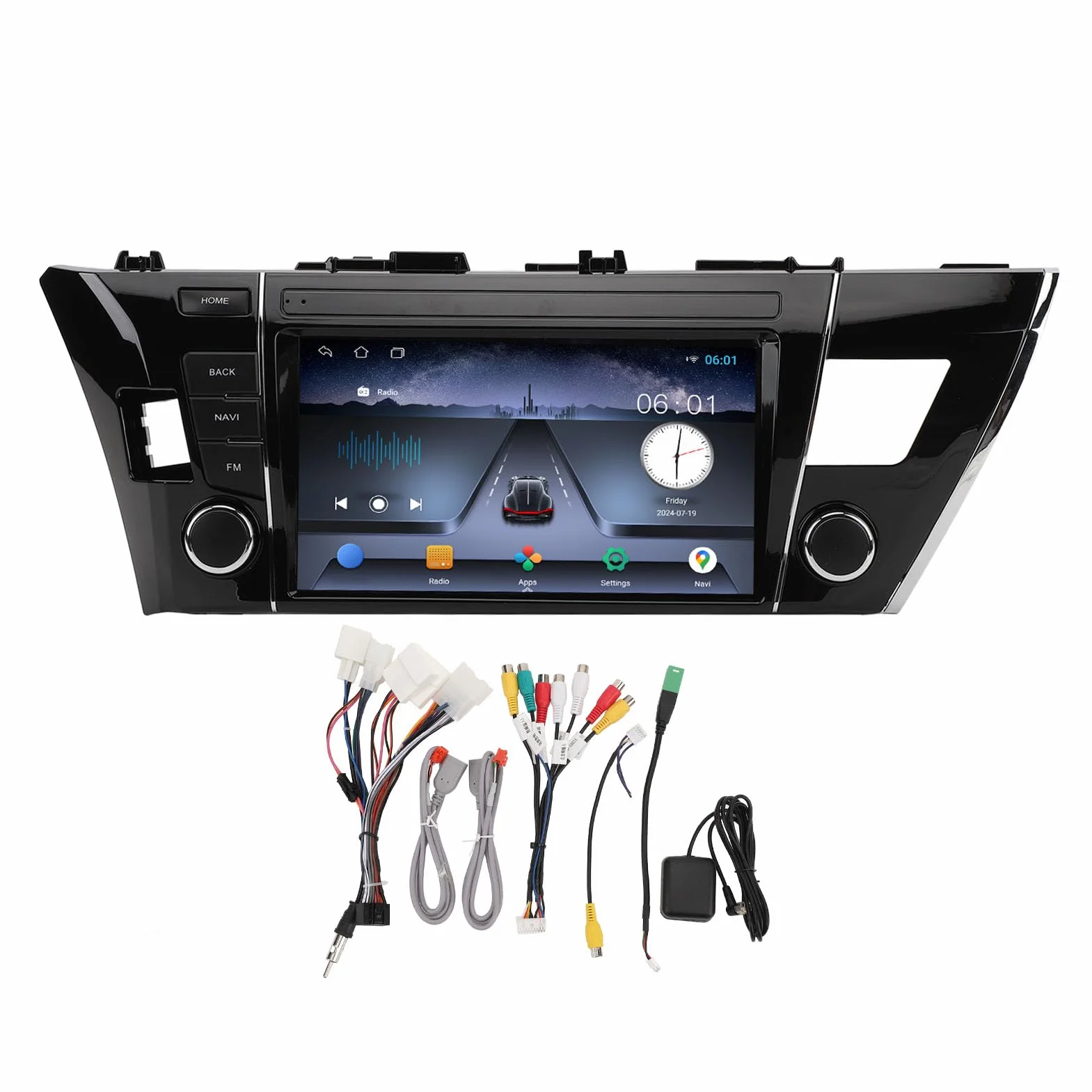 Samochodowe Stereo 9-calowy Ekran Dotykowy Przenośny Odtwarzacz Multimedialny Nawigacji GPS