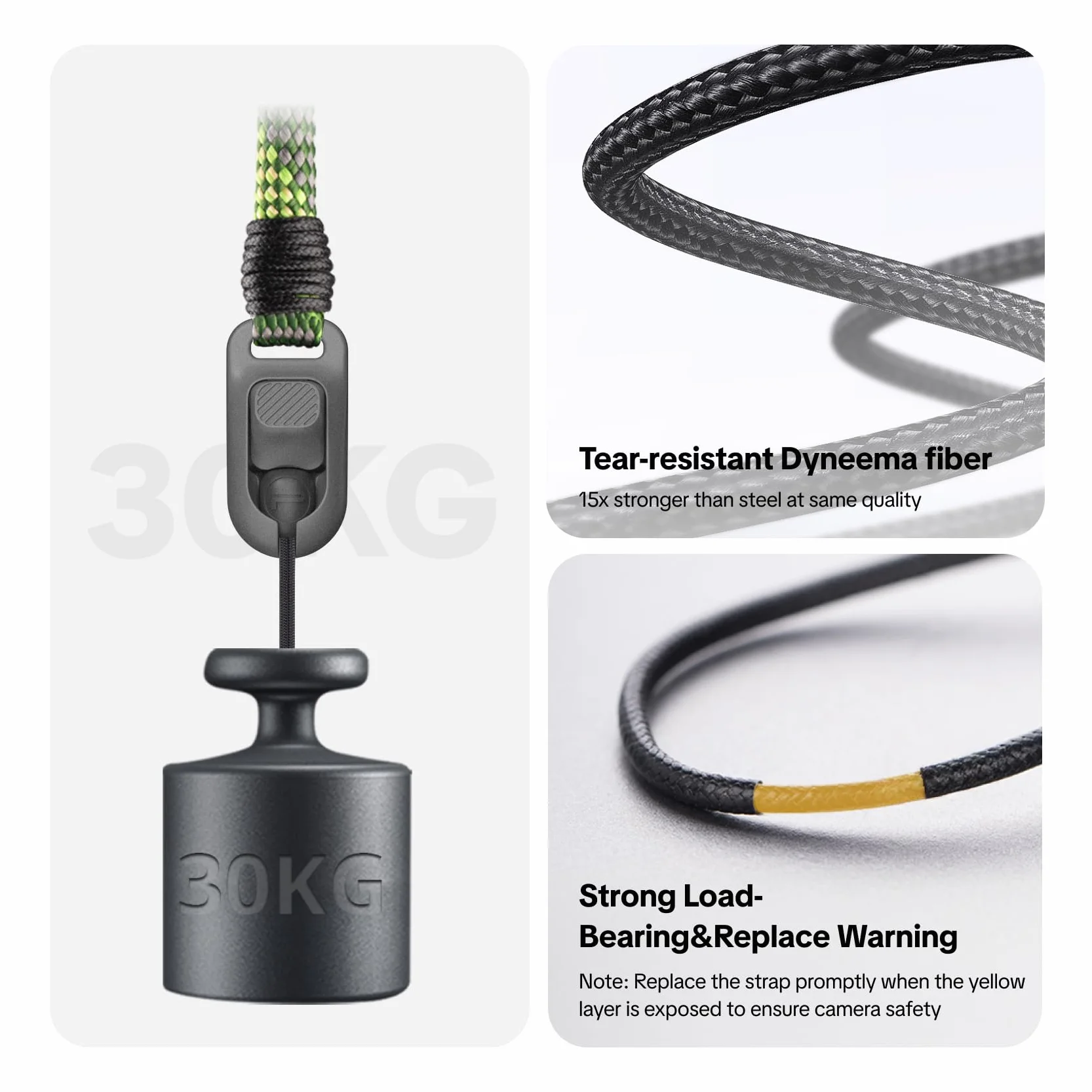 PGYTECH Pasek do aparatu z szybkim zapięciem, zestaw z koralikami, zestaw Connector Air z Quick Beads (1,5 mm), kompatybilny z paskiem do aparatu, paskiem na rękę do aparatu lub paskiem do plecaka na