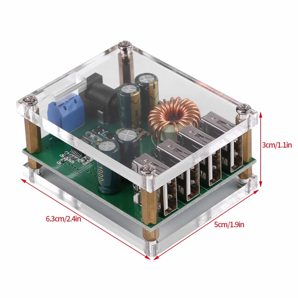 Konwerter DC-DC Step-Down 7-60 V do 5 V 5 A 4 USB wyjście
