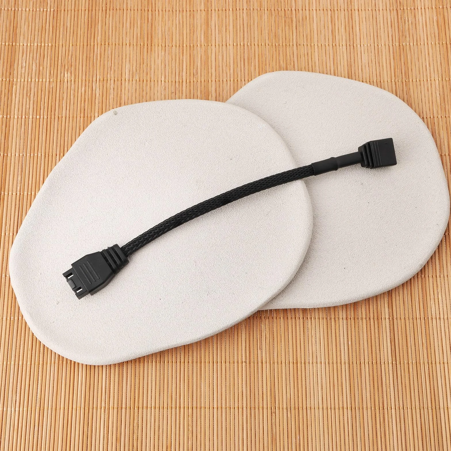 ECSiNG Adapter ARGB do płyty głównej, 3-pinowy na 4-pinowy, kabel 16,5 cm, kompatybilny z NZXT AER RGB i F120 RGB CORE