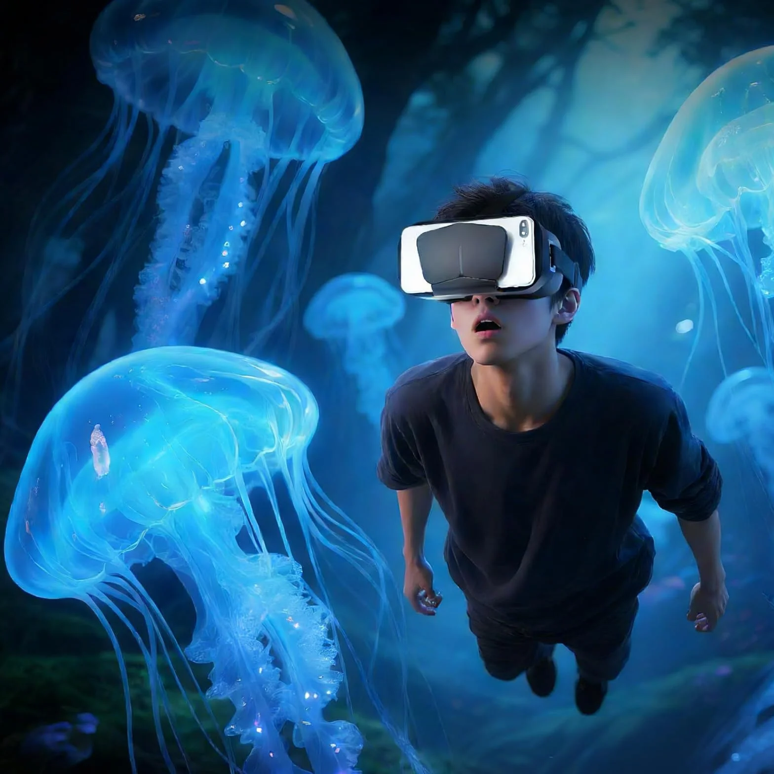 VR okulary do telefonu komórkowego, z pilotem zdalnego sterowania, okulary 3D VR, do gier i filmów 360 stopni, idealne do smartfonów 5~7 cali