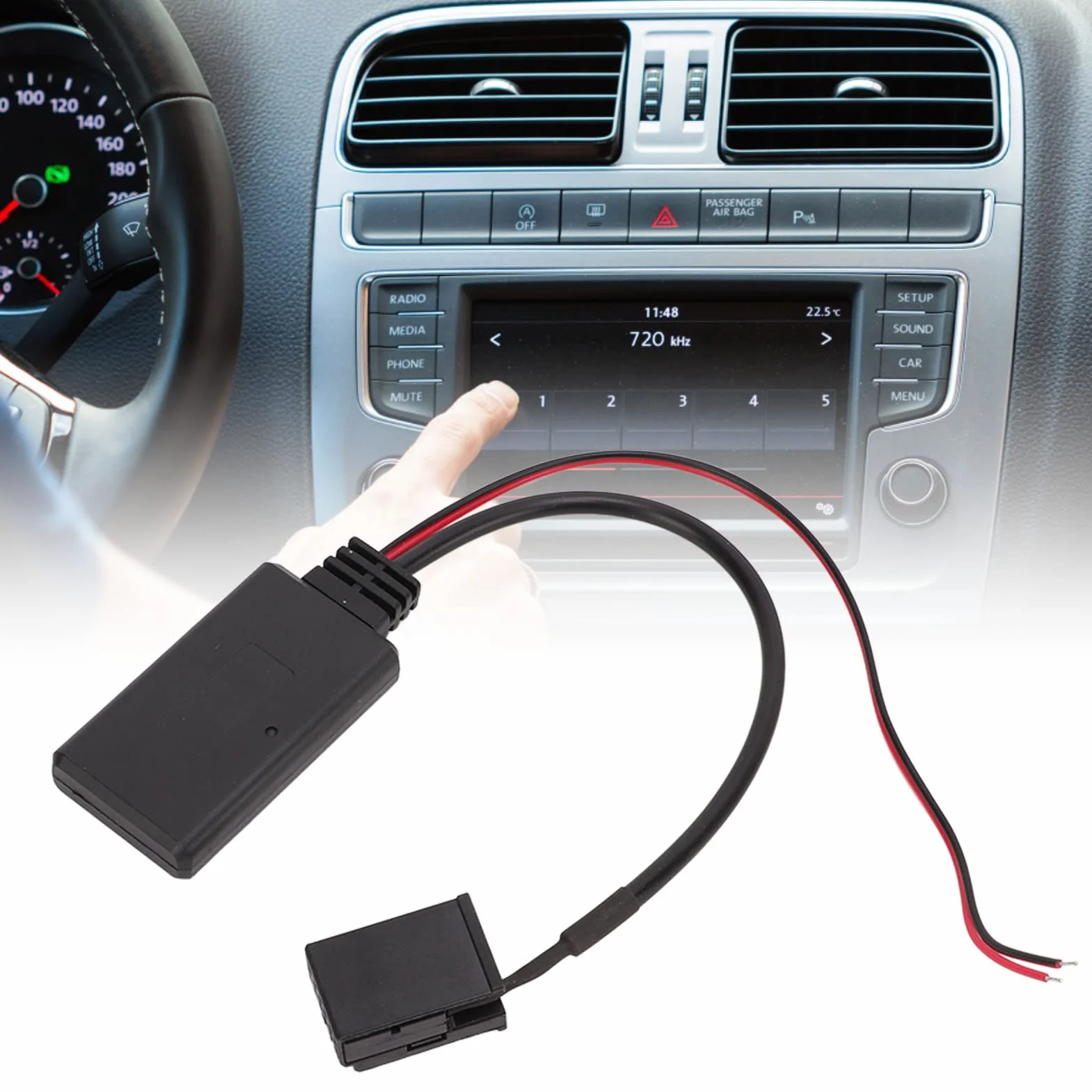 Samochodowy Moduł Bluetooth Radio Stereo AUX Adapter do Kabla Samochodowego Bluetooth Muzyka Adapter Audio do Mondeo MK3 Focus 2 MK2