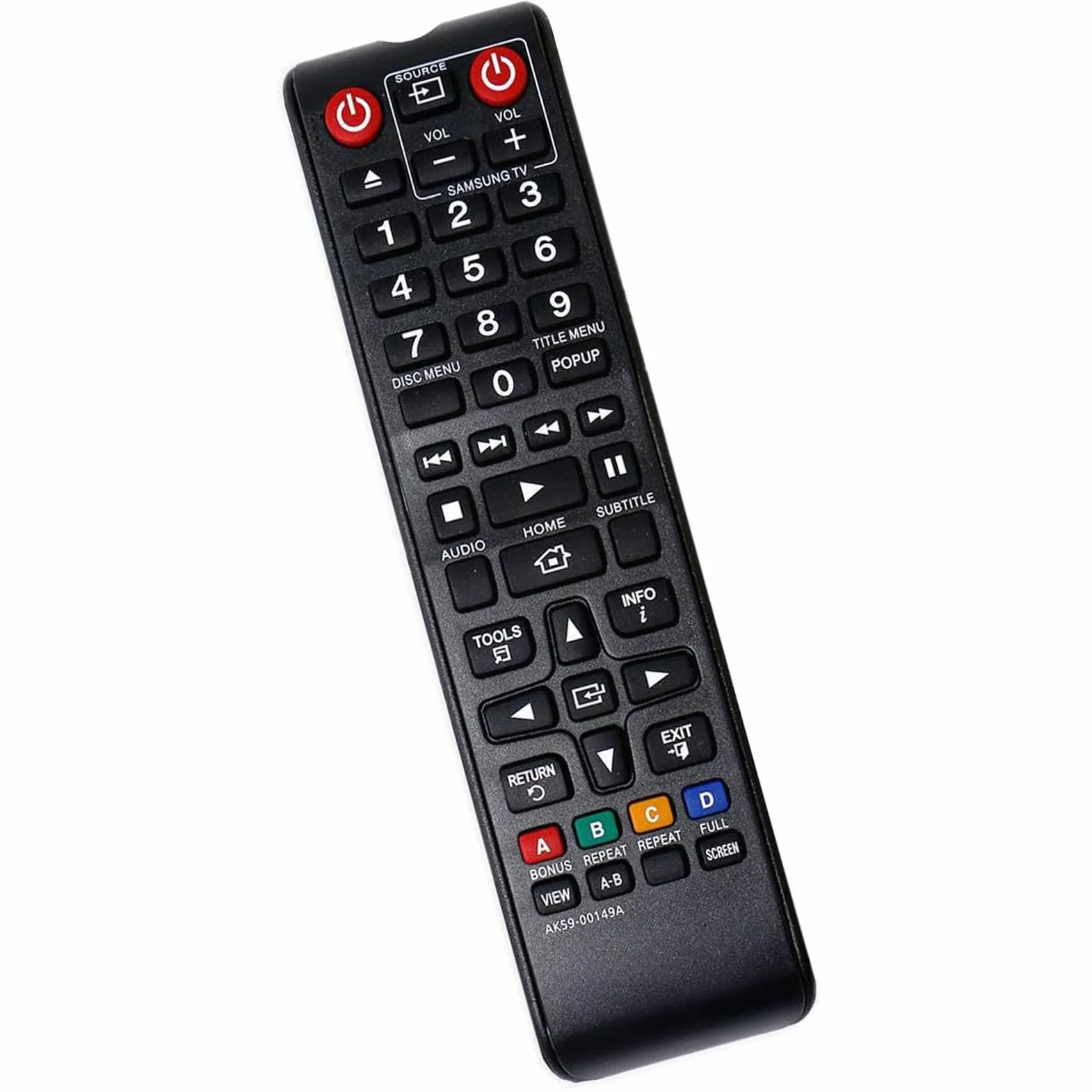 ALLIMITY AK59-00149A Zamiennik pilota do SAMSUNG BLU-RAY BD-E5200 BD-E5300 BD-E5500 BD-F5100 BD-F5500 BD-H5500 BD-H5900 BD-J4500 BD-J5500 BD-J5700 0 BD-JM 5900 BD-JM57C TM1241