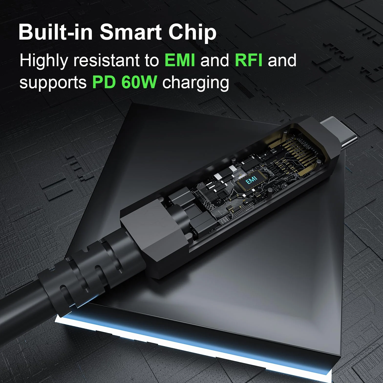 FIBBR 3 w 1 Funkcjonalny USB Kabel 15M, 10Gbps Włókno Optyczne USB C do USB C Kabel, 8K USB 3.2 Gen2 Kabel, 60W PD do Wideo Domowego, Okablowania Monitorowania, Systemu Wizji Maszynowej, HD Wideo