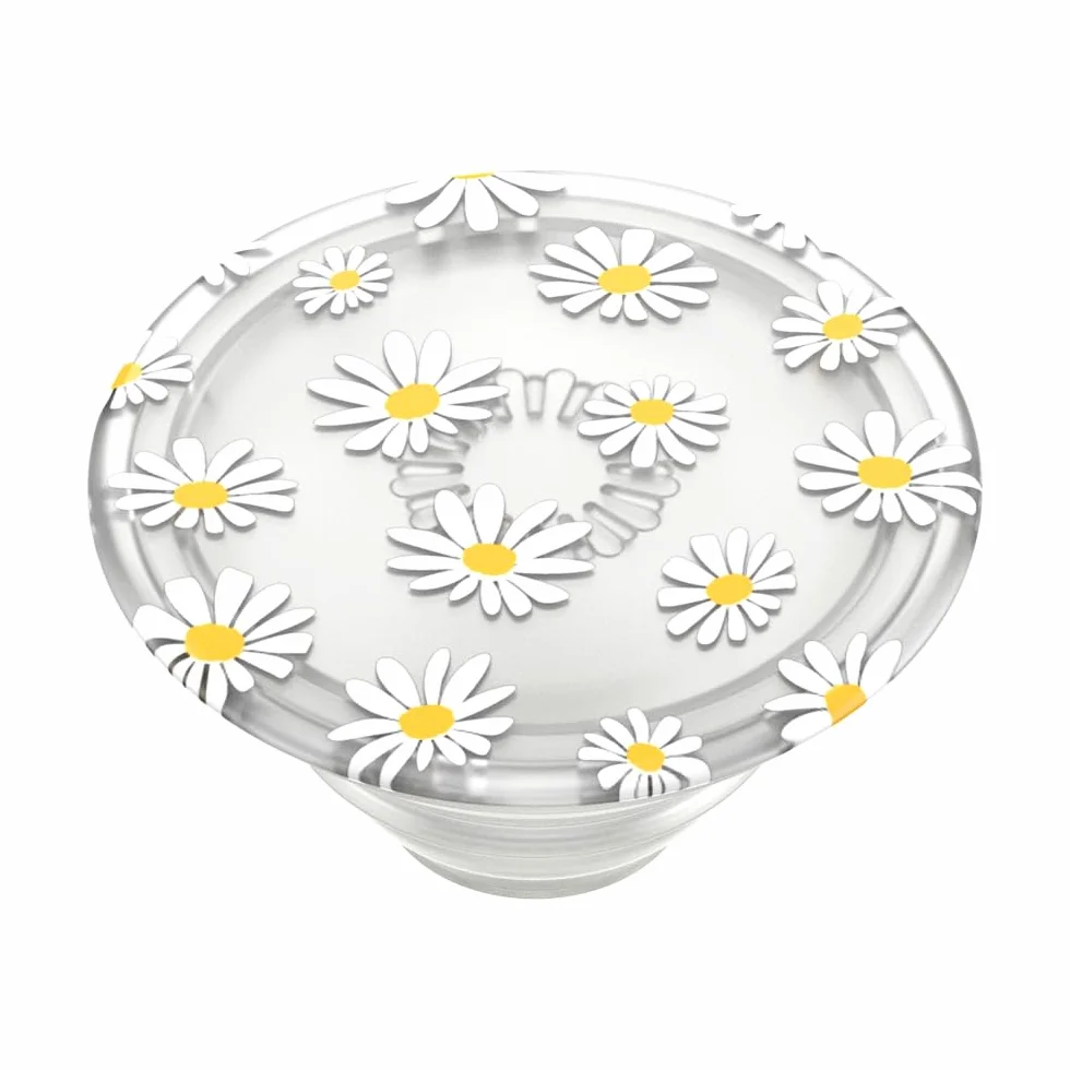Popsockets Popgrip He Loves Me Not Uchwyt do Telefonu, Biały/Przezroczysty, Ø 38,8 mm