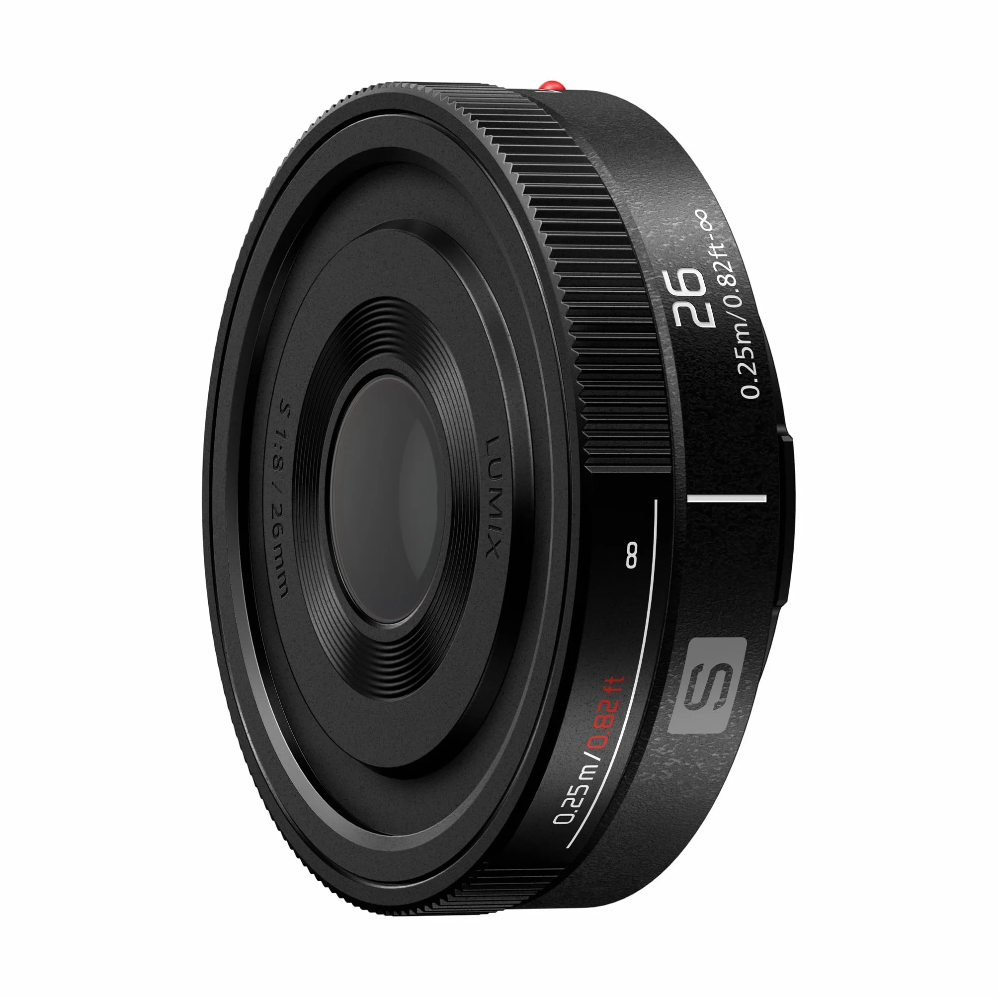 Panasonic Pełnoklatkowy obiektyw aparatu LUMIX, S 26 mm F8 - S-R26