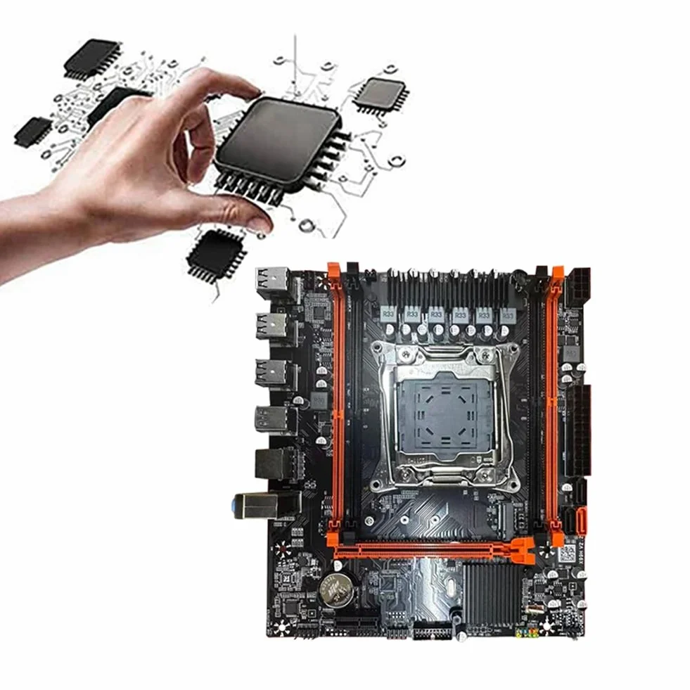 Płyta główna do komputera stacjonarnego X99 D4 + kabel B85 LGA2011-3 4X DDR4 REG ECC RAM gniazda M.2 PCIE SATA3.0 X99 płyta główna do gier