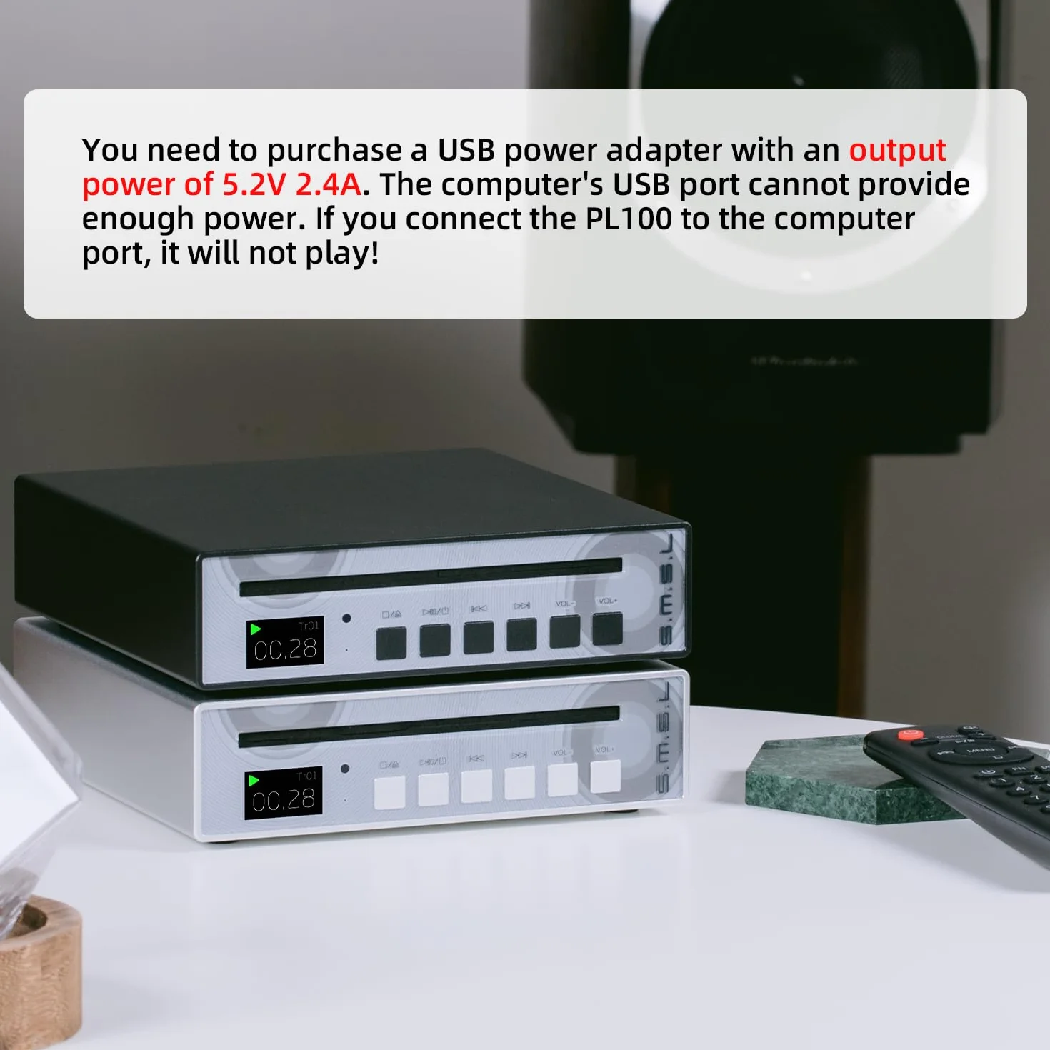 SMSL PL100 odtwarzacz CD 3,5 mm wyjście słuchawkowe o dużej mocy RCA optyczne wyjście koncentryczne obsługuje transmisję dekoder MQA CS43131 dekodowanie chip dekodowanie wzmacniacz słuchawkowy (czarny
