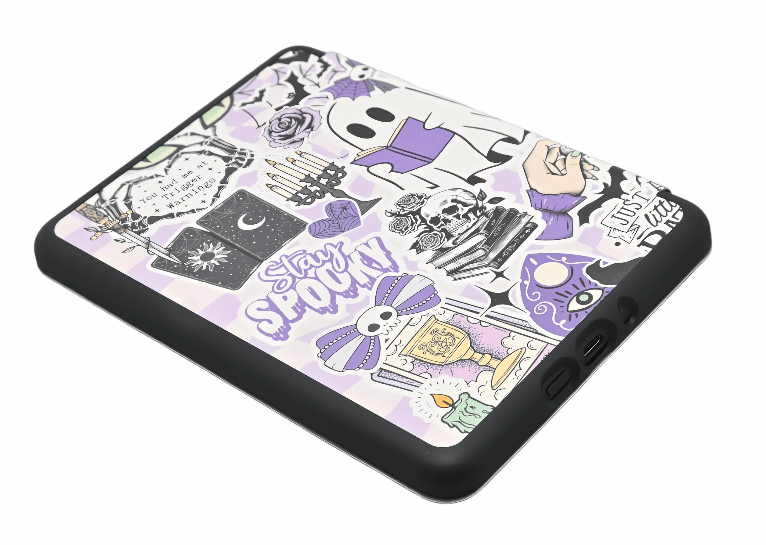 Etui na Kindle 15.2 cm (wersja 11. generacji 2024/2022), prezenty dla miłośników książek, lekka skóra PU, składany, ochronny pokrowiec z TPU z automatycznym budzeniem/uśpieniem, pasek na rękę