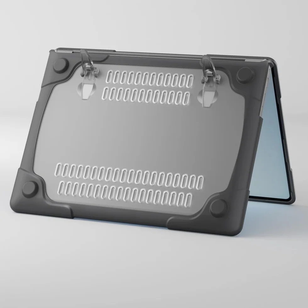 Generic etui kompatybilne z Microsoft Surface Laptop4 34.3 cm 2021 Model: 1958 (kolor: jasnoniebieski) odporna na wstrząsy twarda silikonowa klapka przednia i tylna obudowa