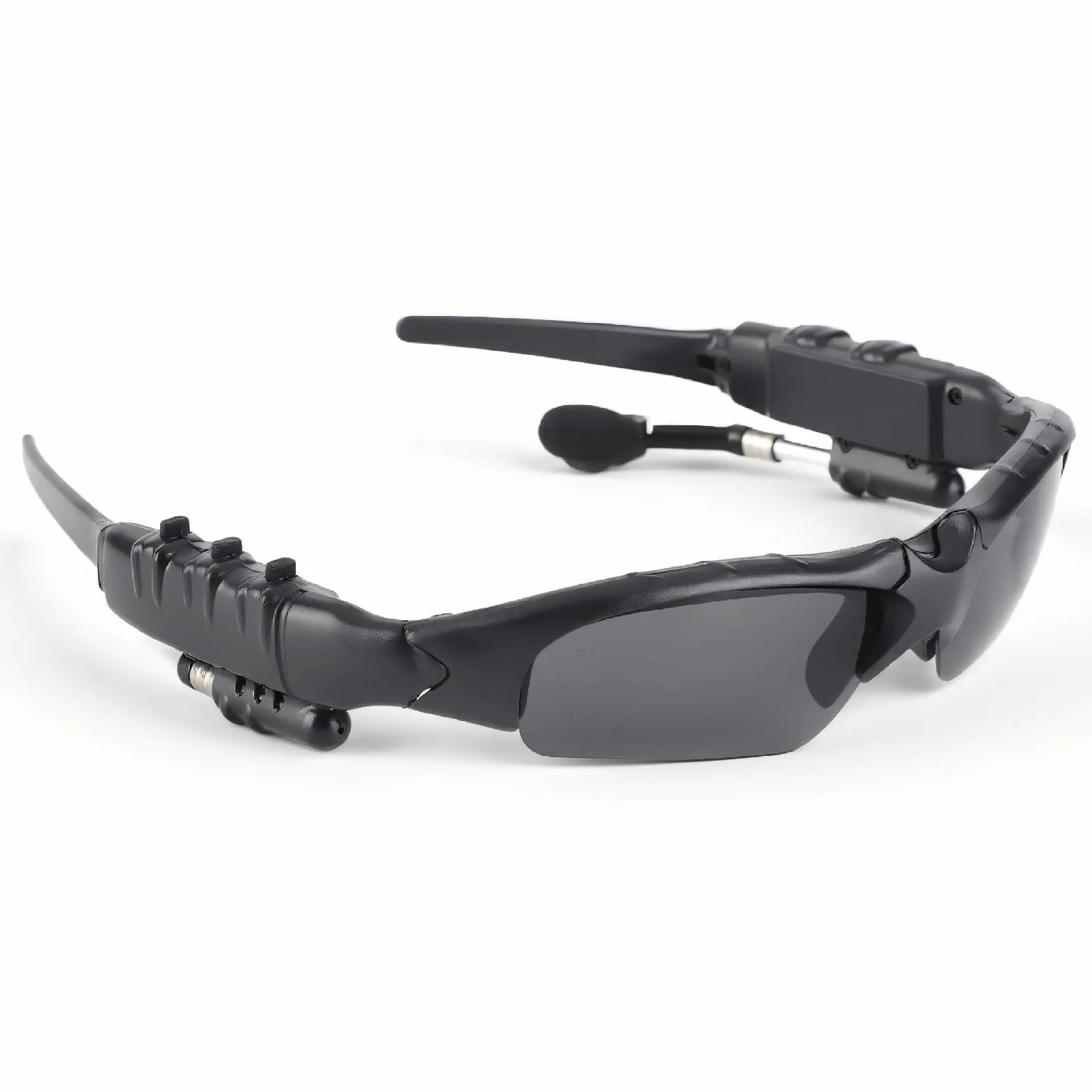 Inteligentne Bezprzewodowe Okulary Przeciwsłoneczne Bluetooth, Zdejmowane Spolaryzowane Sportowe Okulary Przeciwsłoneczne ze Stereofonicznym Zestawem Słuchawkowym, Zestaw Słuchawkowy Bluetooth Okulary