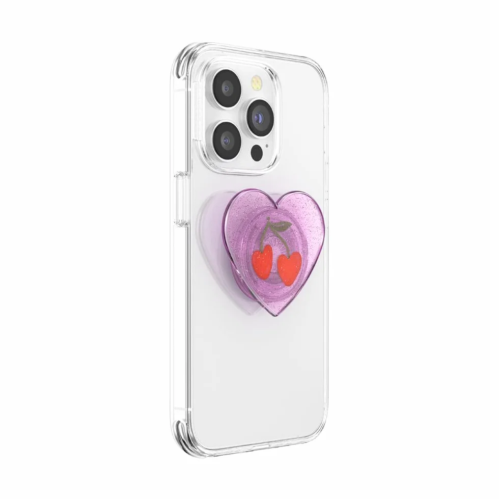 PopSockets : Uchwyt na telefon z rozszerzającą się podpórką - Cukrowa śliwka wiśnia