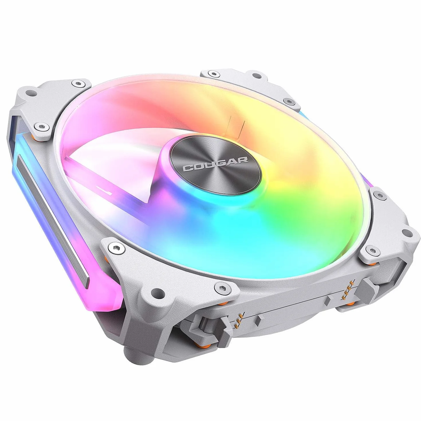 COUGAR GAMING | WENTYLATOR GAMING | KIT3APOLAR120RGBWH - Wentylatory do gier - biały, hydrodynamiczne łożyska i sterowanie PWM - System amortyzacji Q-Stop