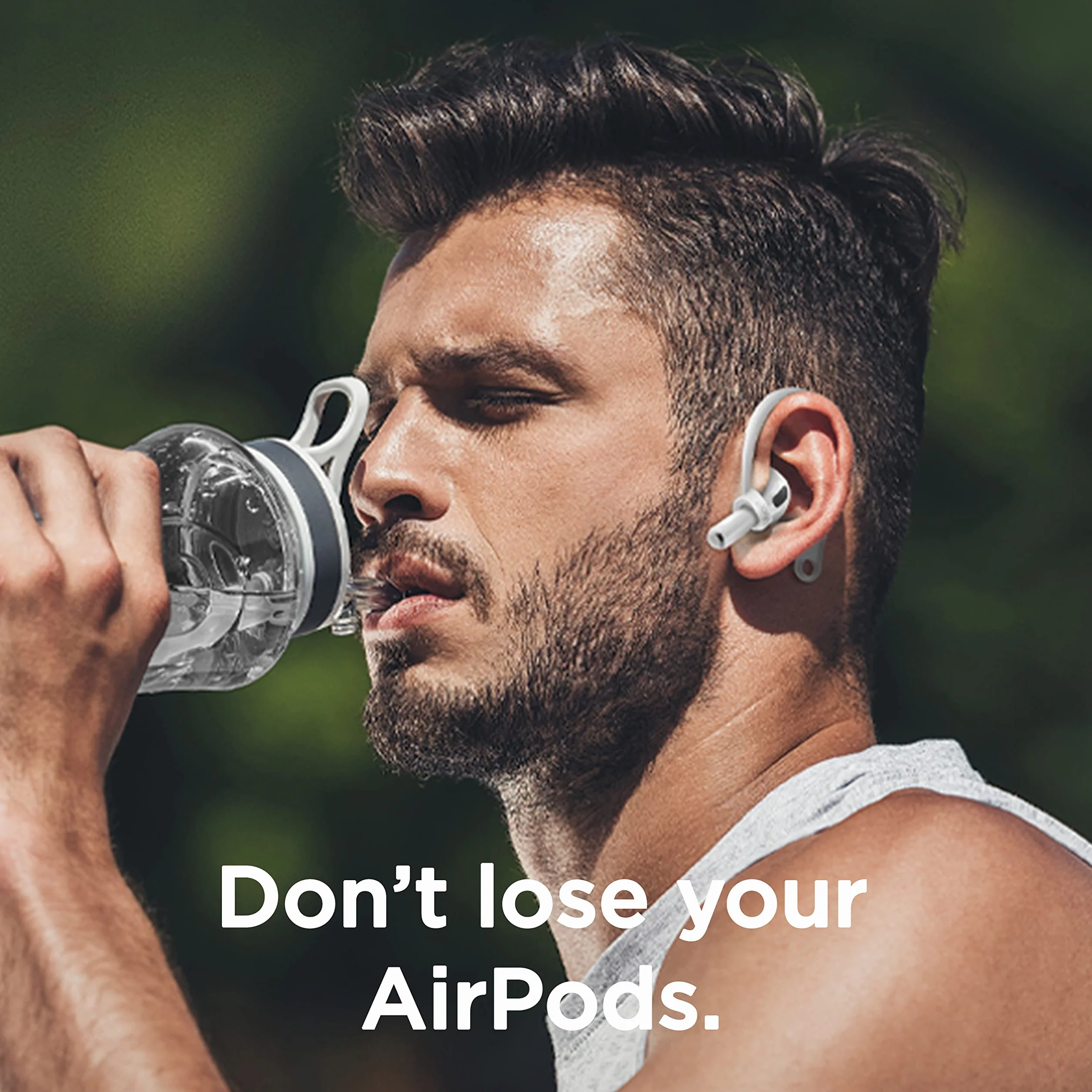 elago Haczyki na uszy kompatybilne z AirPods 3, Pro, AirPods 2, 1, akcesoria do słuchawek, antypoślizgowe, ergonomiczna konstrukcja, wygodne dopasowanie (białe)