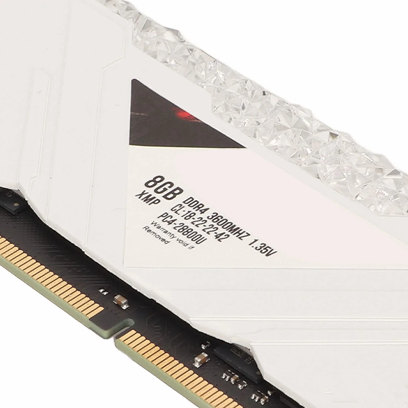 DDR4 3600MHz RAM 28800 PARTWADA 18-22-22-42 CL 1,35V RGB Pamięć na Komputery Stacjonarne z wtyczką i Odtwarzaniem łatwej Instalacji Rozpraszania Ogrzewania Obudowy Metalowej (8GB)