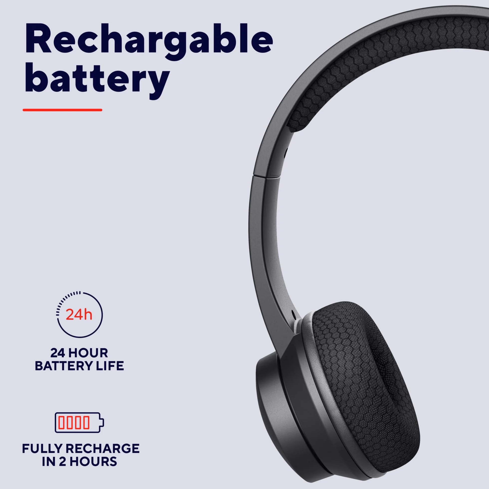 Trust Roha II nauszny bezprzewodowy zestaw słuchawkowy Bluetooth, czarny | mikrofon ENC, lekkie słuchawki z akumulatorem, 85% materiału z recyklingu, headset do PC Mac biura pracy Zoom Teams