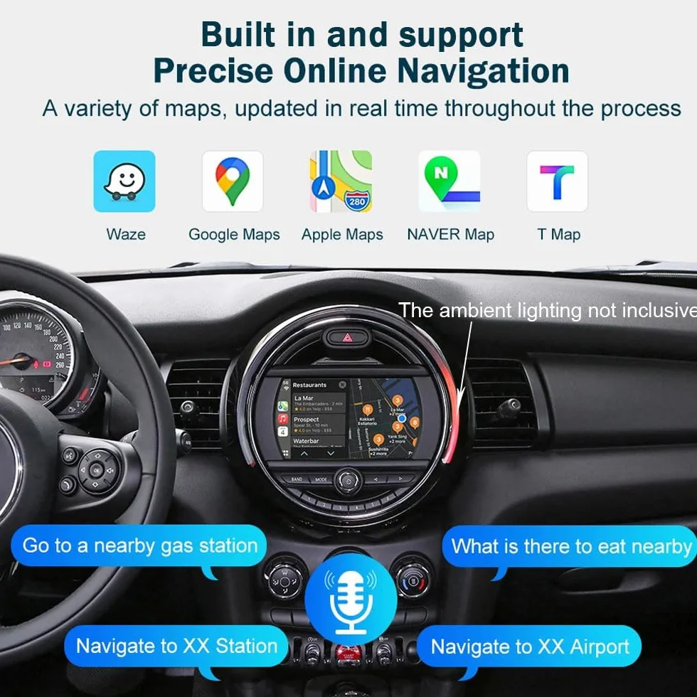 9-calowe urządzenie nawigacyjne do samochodu z Europą, 52 mapy, dożywotnia bezpłatna aktualizacja map, CarPlay i Android Auto Display,nawigacja GPS (typ D)