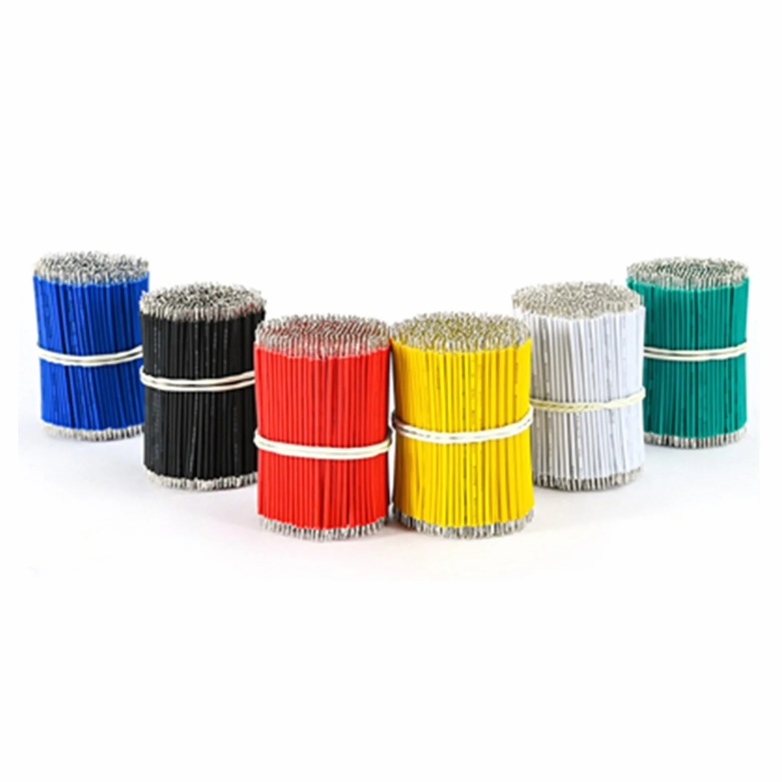 przewody połączeniowe, Kabel połączeniowy Drut 24AWG/26AWG Opakowanie 100 sztuk Wielokolorowe 50mm-200mm PVC(White,200MM-100 PIECES 24 AWG)