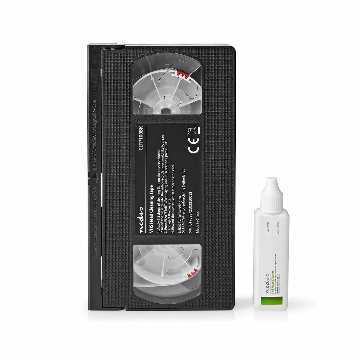 NEDIS Taśma do czyszczenia głowicy | 20 ml | Szefowie VHS | Czarny